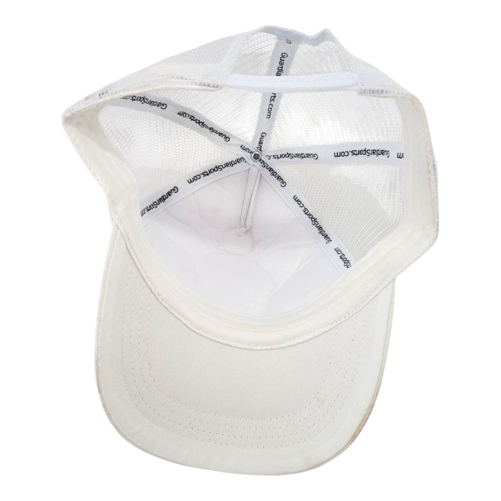 Guardian White Snapback Trucker Hat 3D Foam Mesh Panel Cap Adjustable