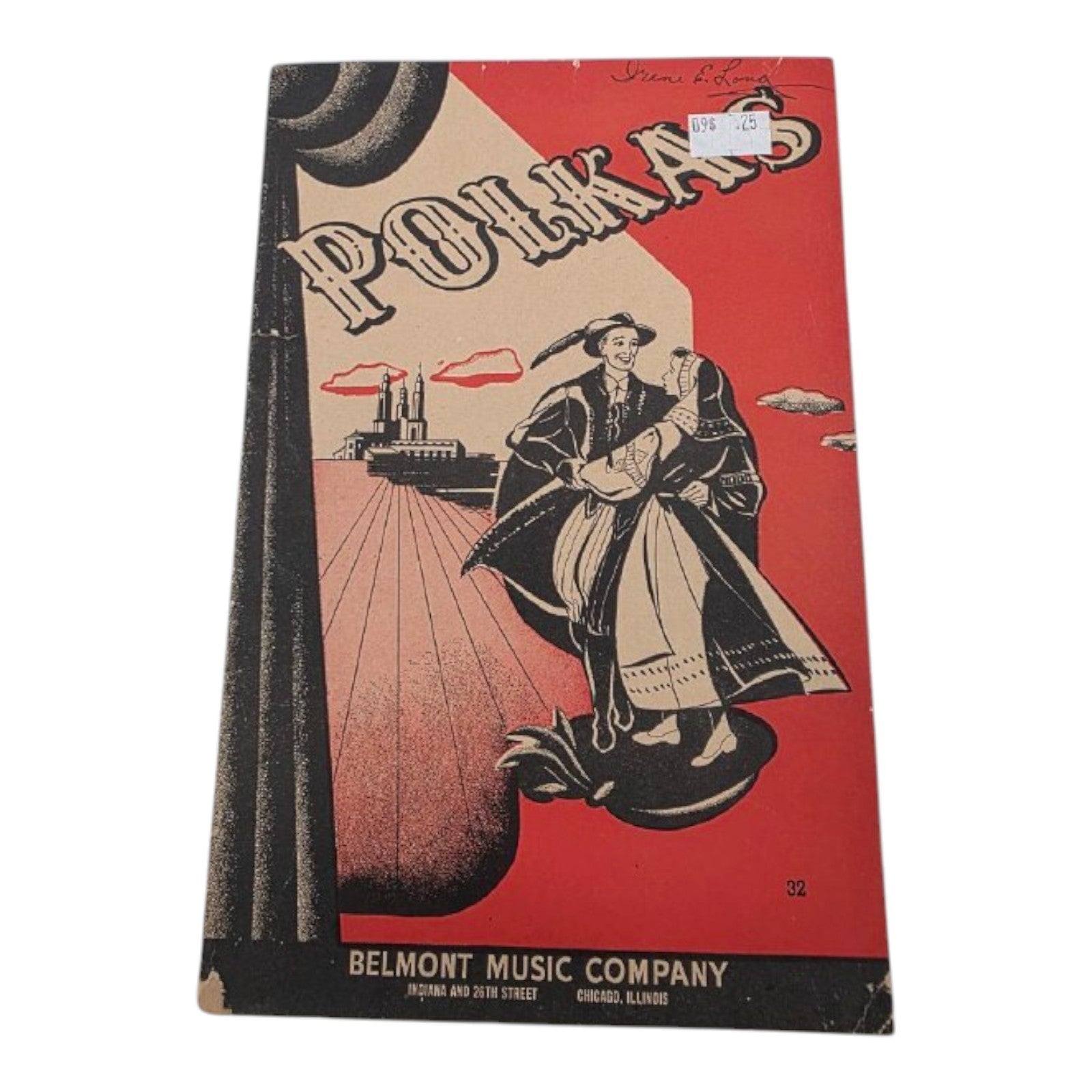 Thirteen Polkas Belmont Music Company 1940 Vintage Dance Music Book