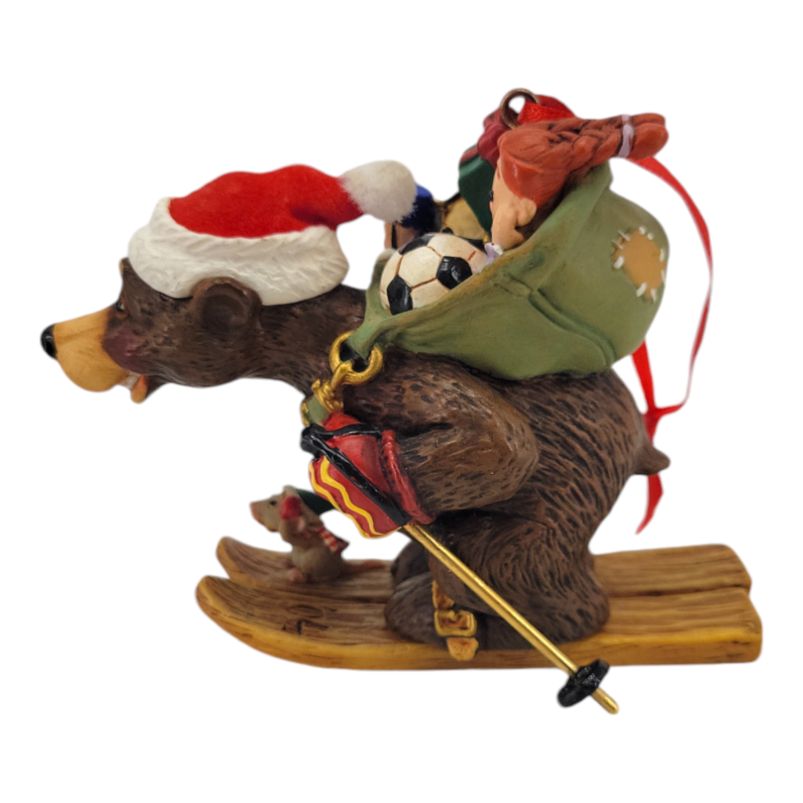 2004 Hallmark Ornament Downhill Delivery Nick and Christopher 1st in Series Bear