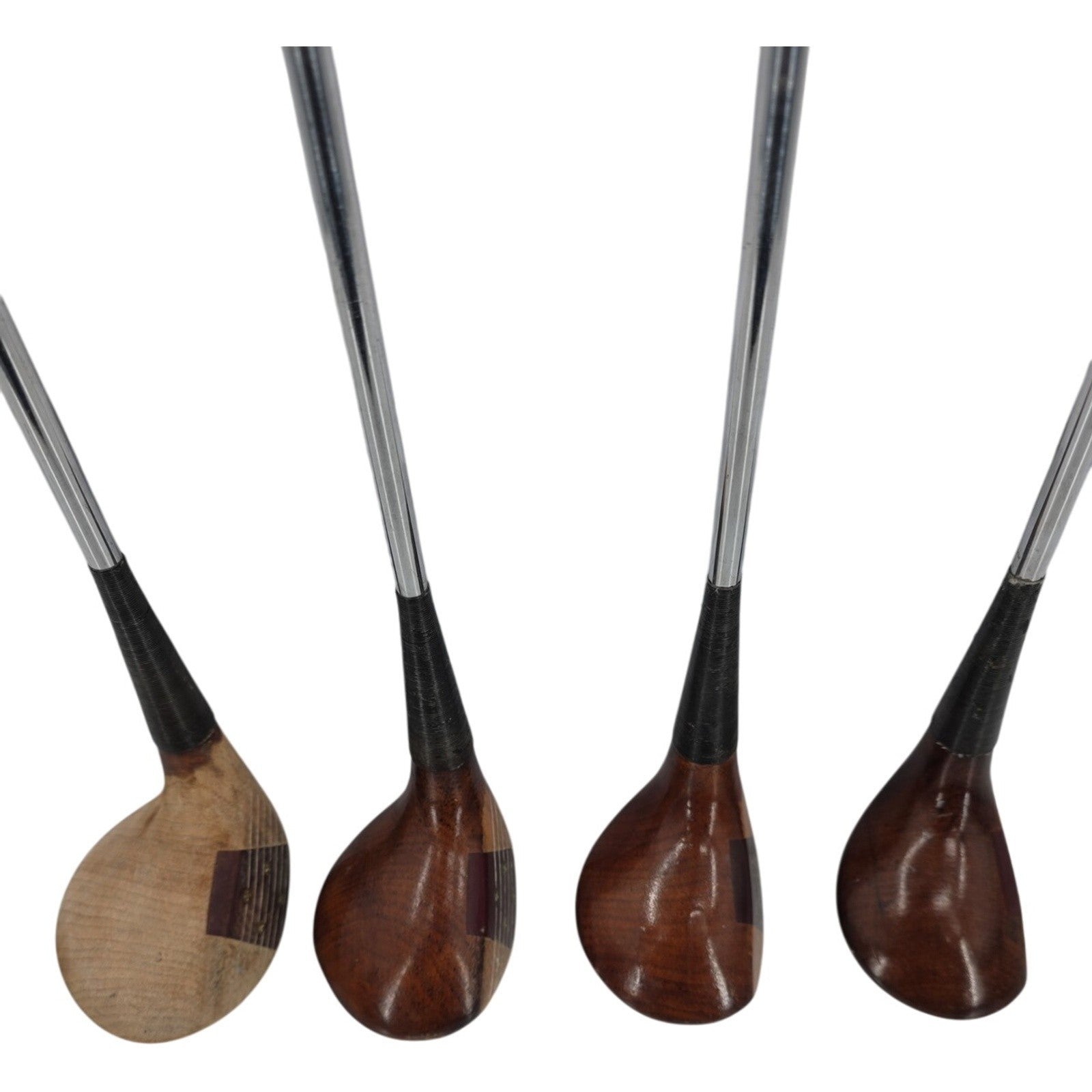 Titleist Persimmon 1 3 4 5 Wood Golf Club Bundle RH S Flex Steel Shaft Nike Grip