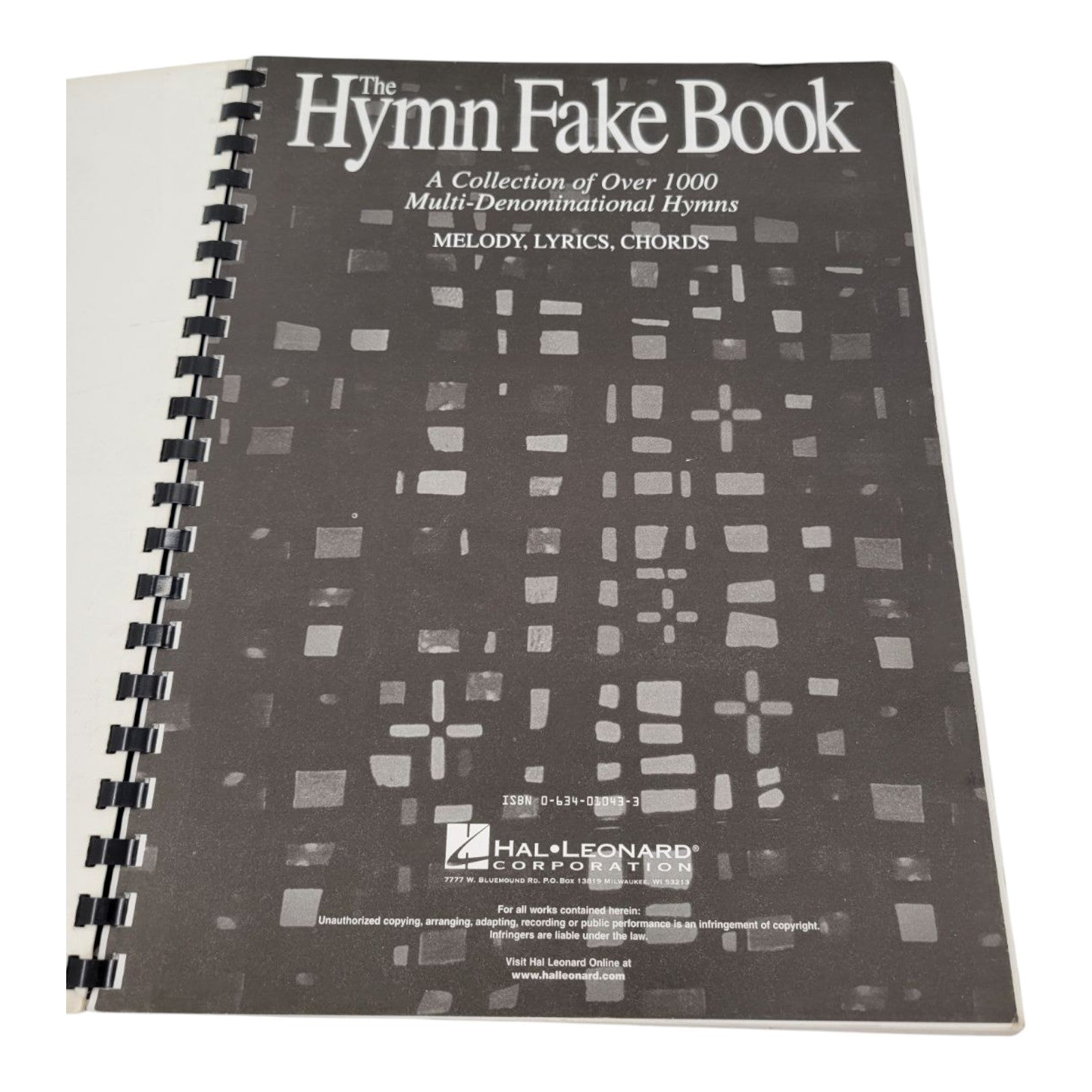 Hal Leonard The Hymn Fake Book - A Collection of over 1000 Multi Denominational