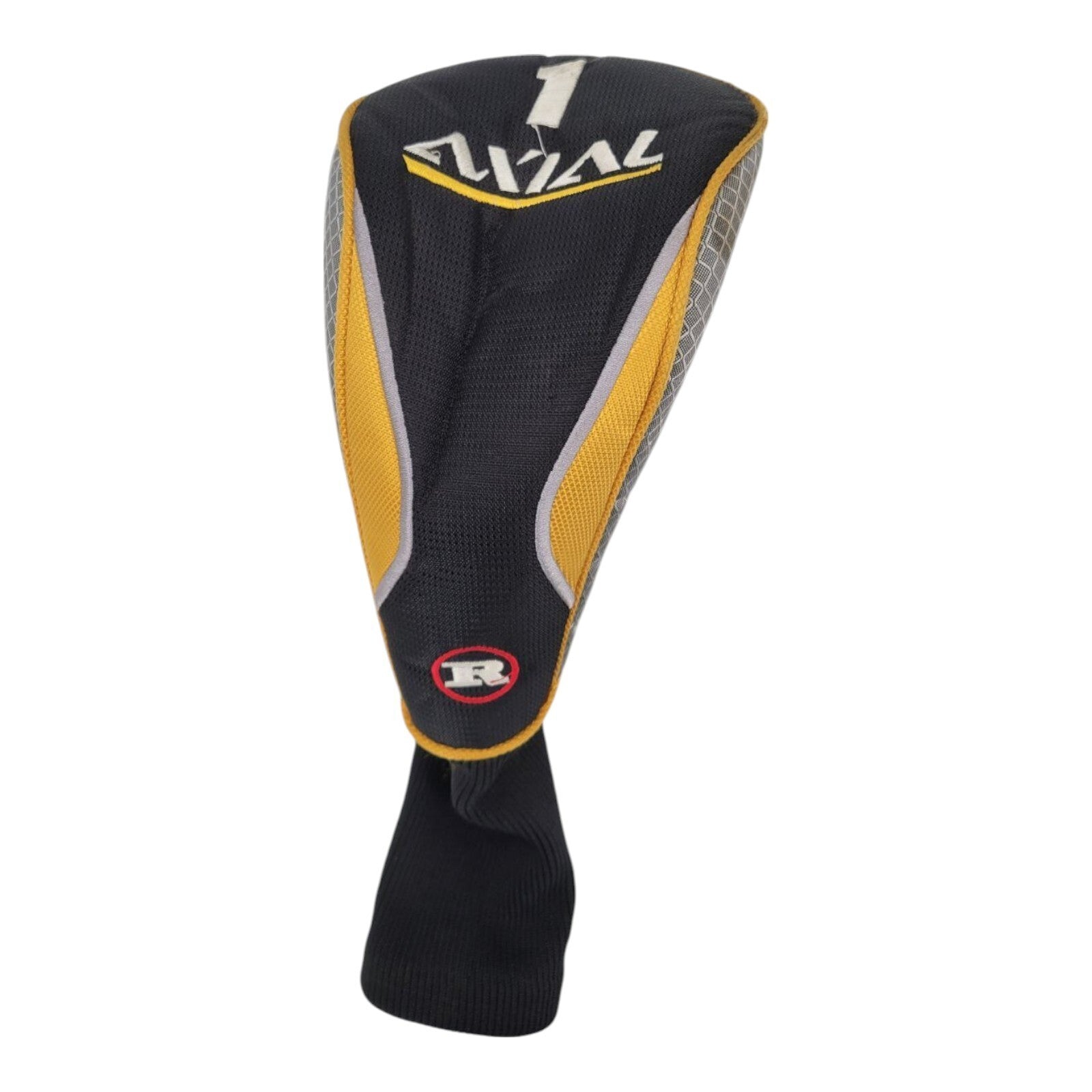 Ram Axial Driver Headcover Black Yellow Gray Knit Sock Golf Club Cover