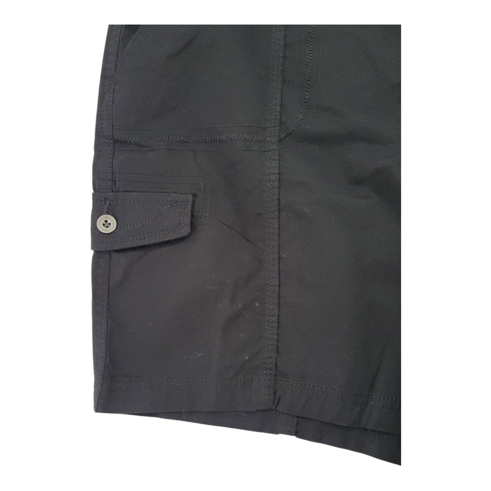 Style & Co Women's Cargo Shorts 14W Black Mid Rise Comfort Waist Pockets