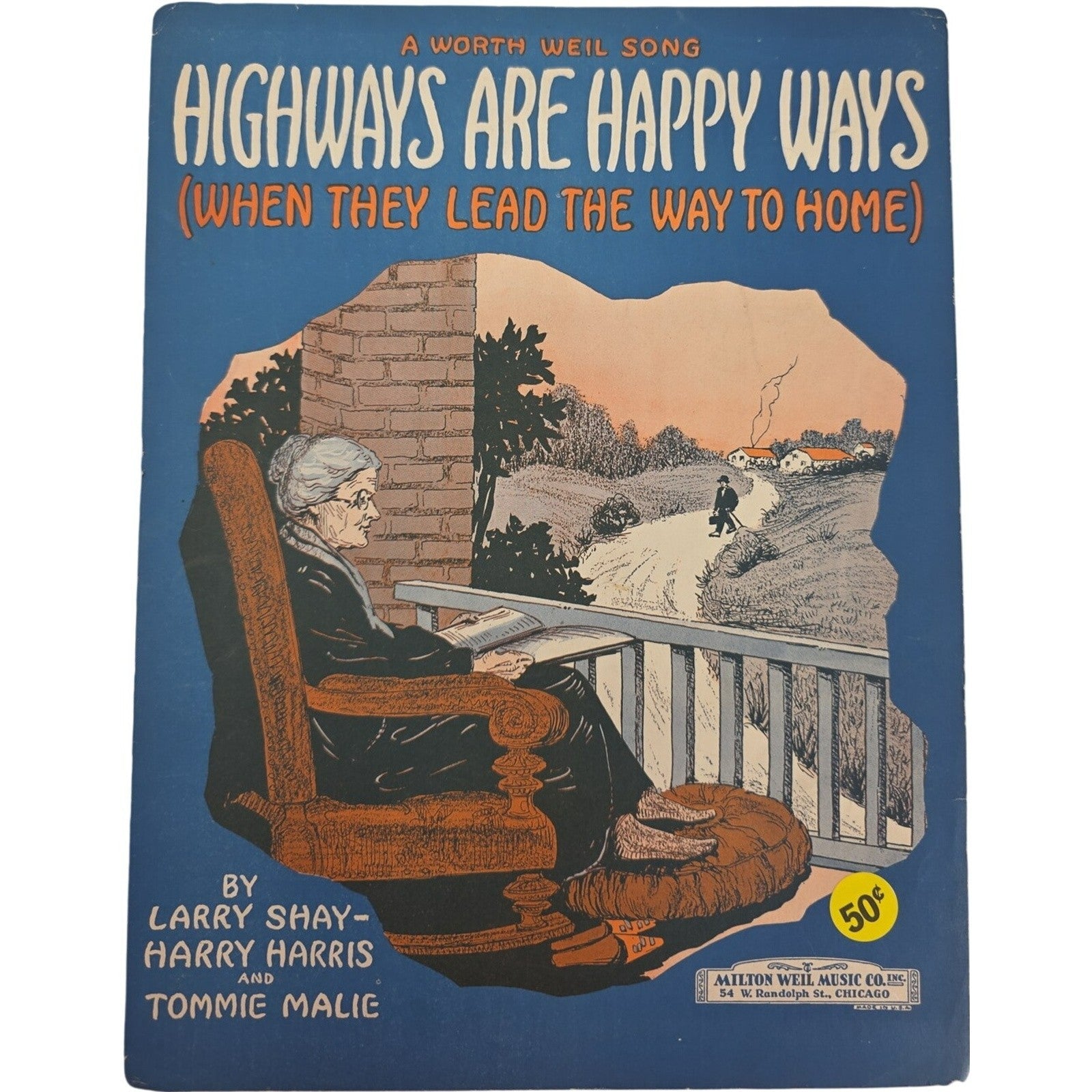 Sheet Music Highways Are Happy Ways by Harry Harris Tommie Malie and Larry Shay