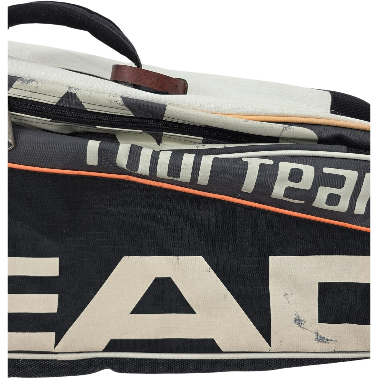HEAD Tour Team Tennis Racquet Bag – Black/White – 3-6 Racquet Capacity 30"