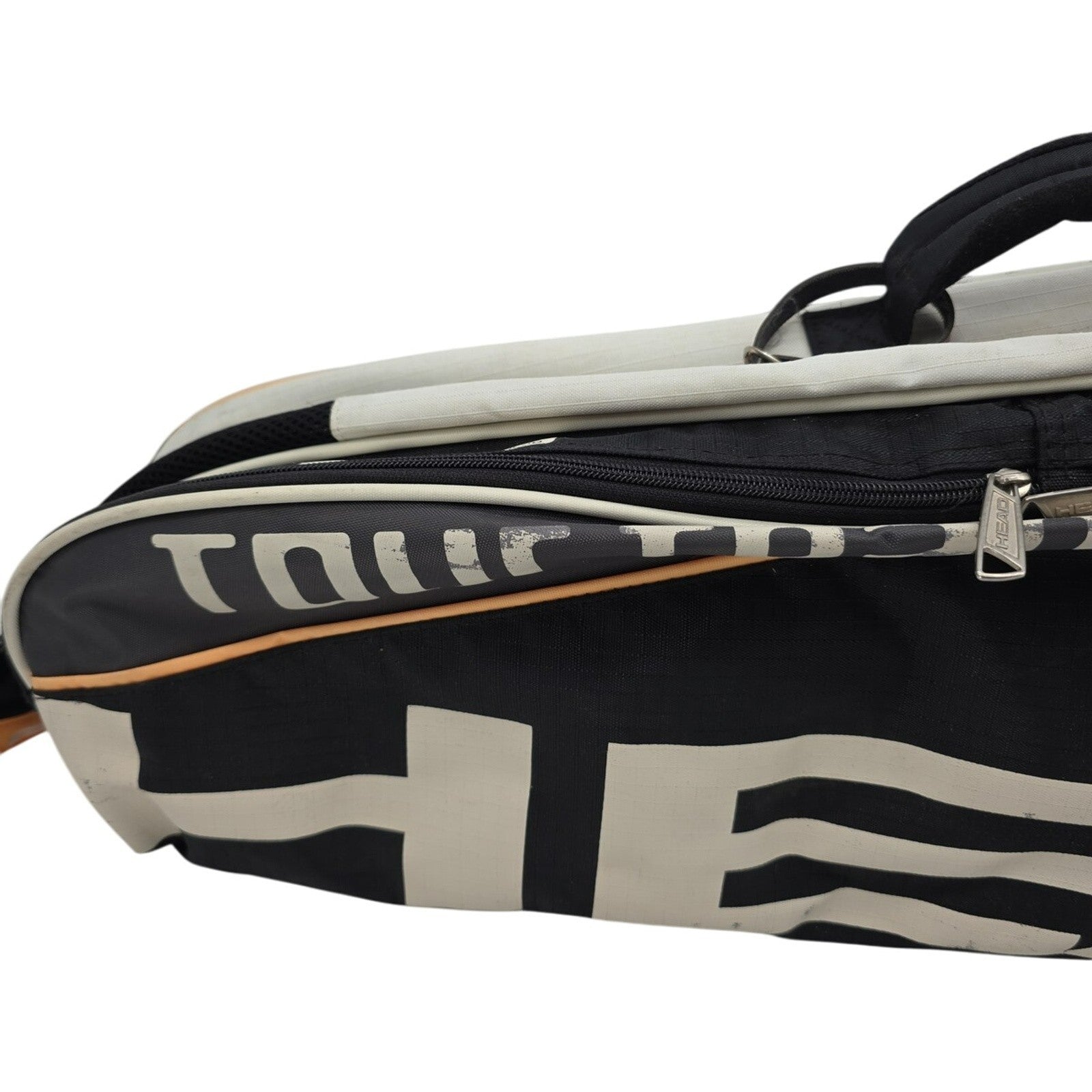 HEAD Tour Team Tennis Racquet Bag – Black/White – 3-6 Racquet Capacity 30"