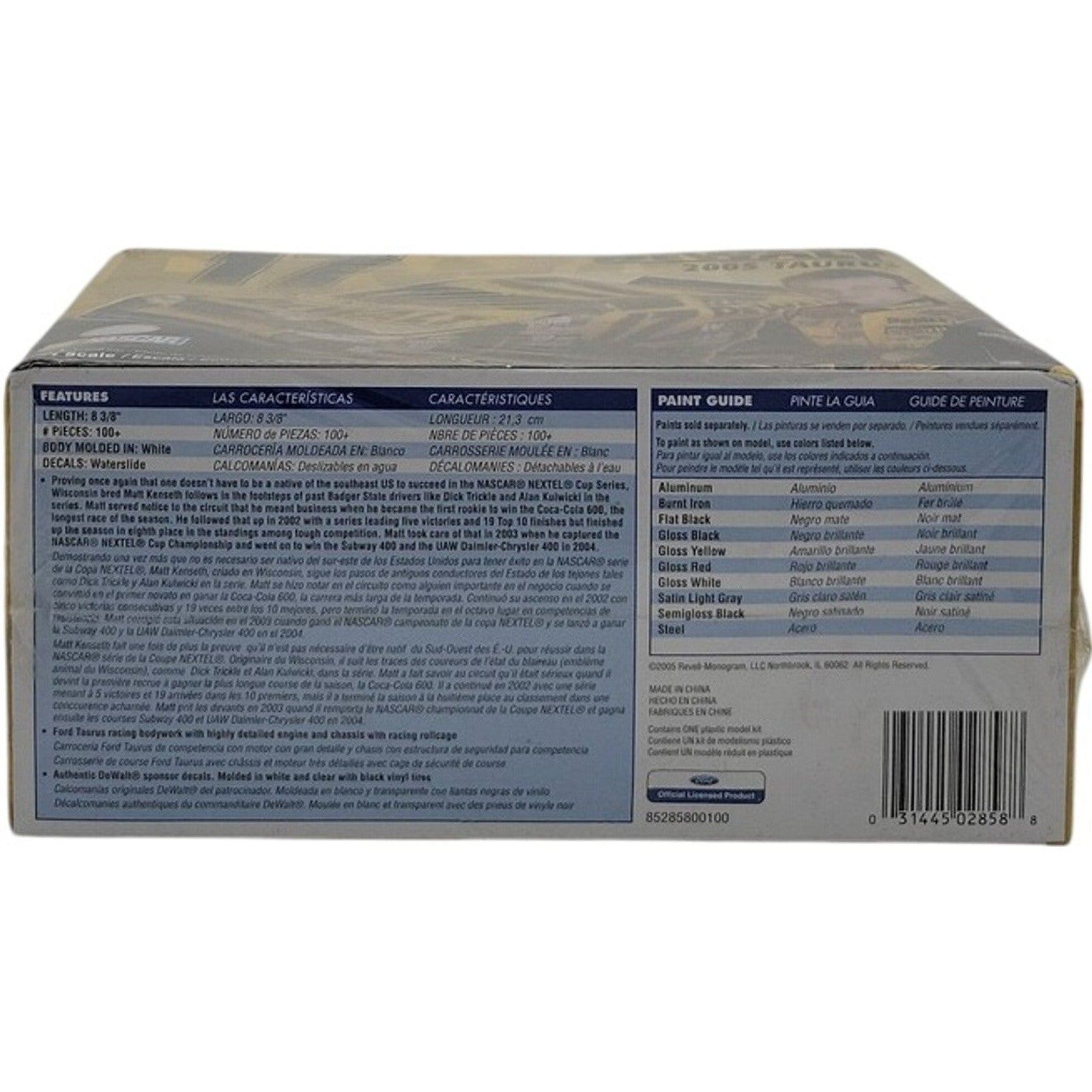 Matt Kenseth Dewalt 2005 Taurus Nascar Model Kit 1/24 Revell 17