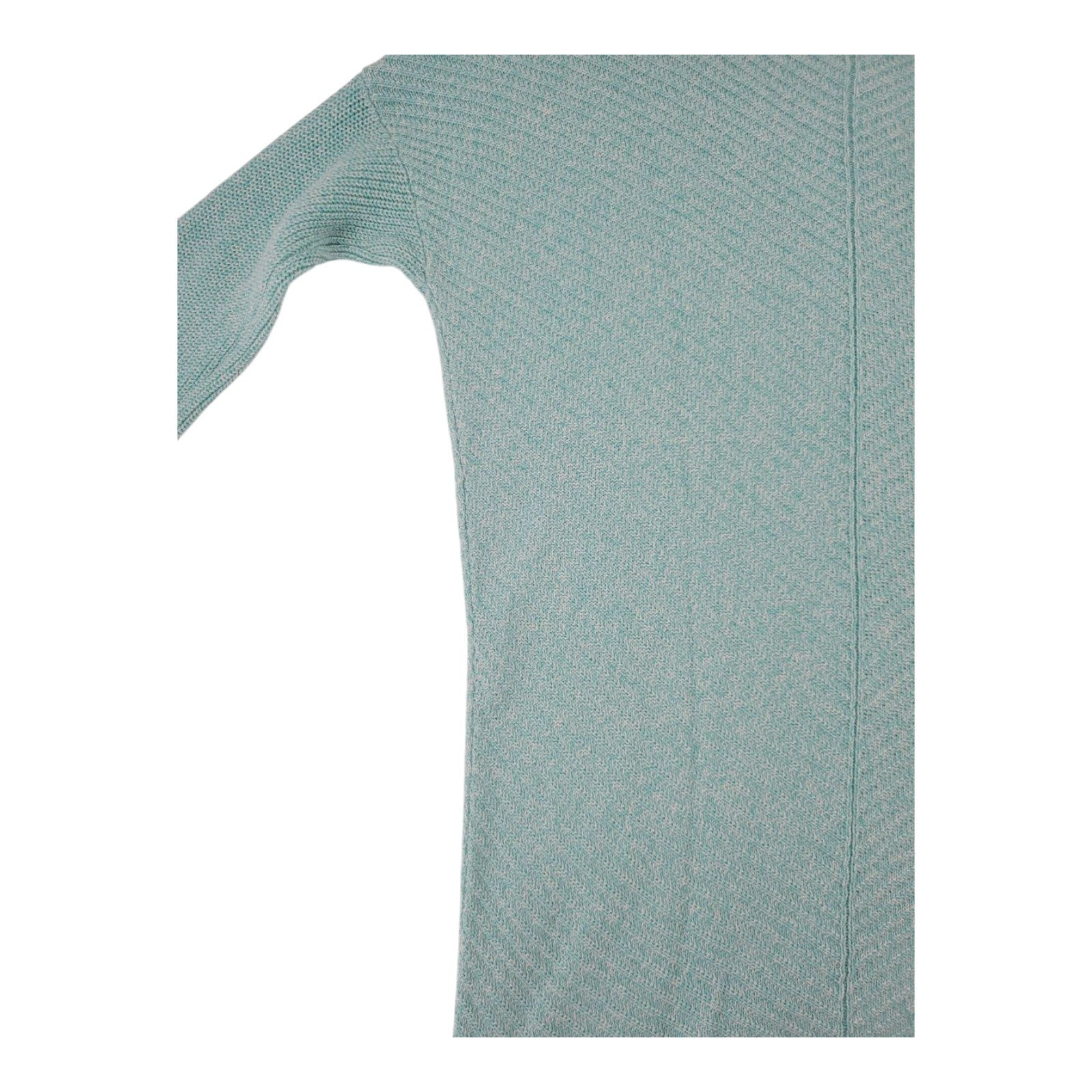 Express Womens Knit Pullover Sweater Mint Green V Neck 3/4 Sleeve Size M