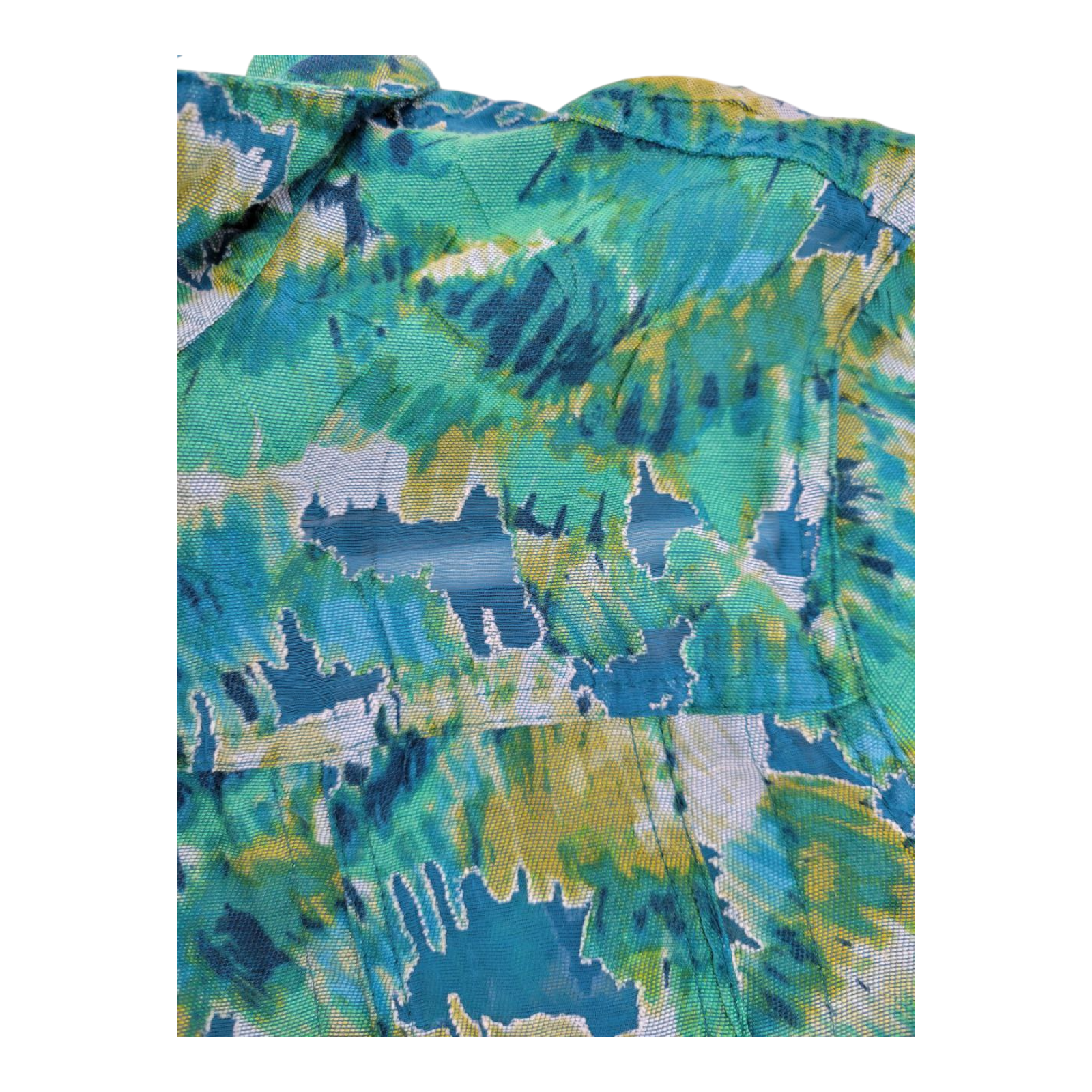 Ruby Rd Womens Zip Front Collared Jacket Green Multicolor Size 12