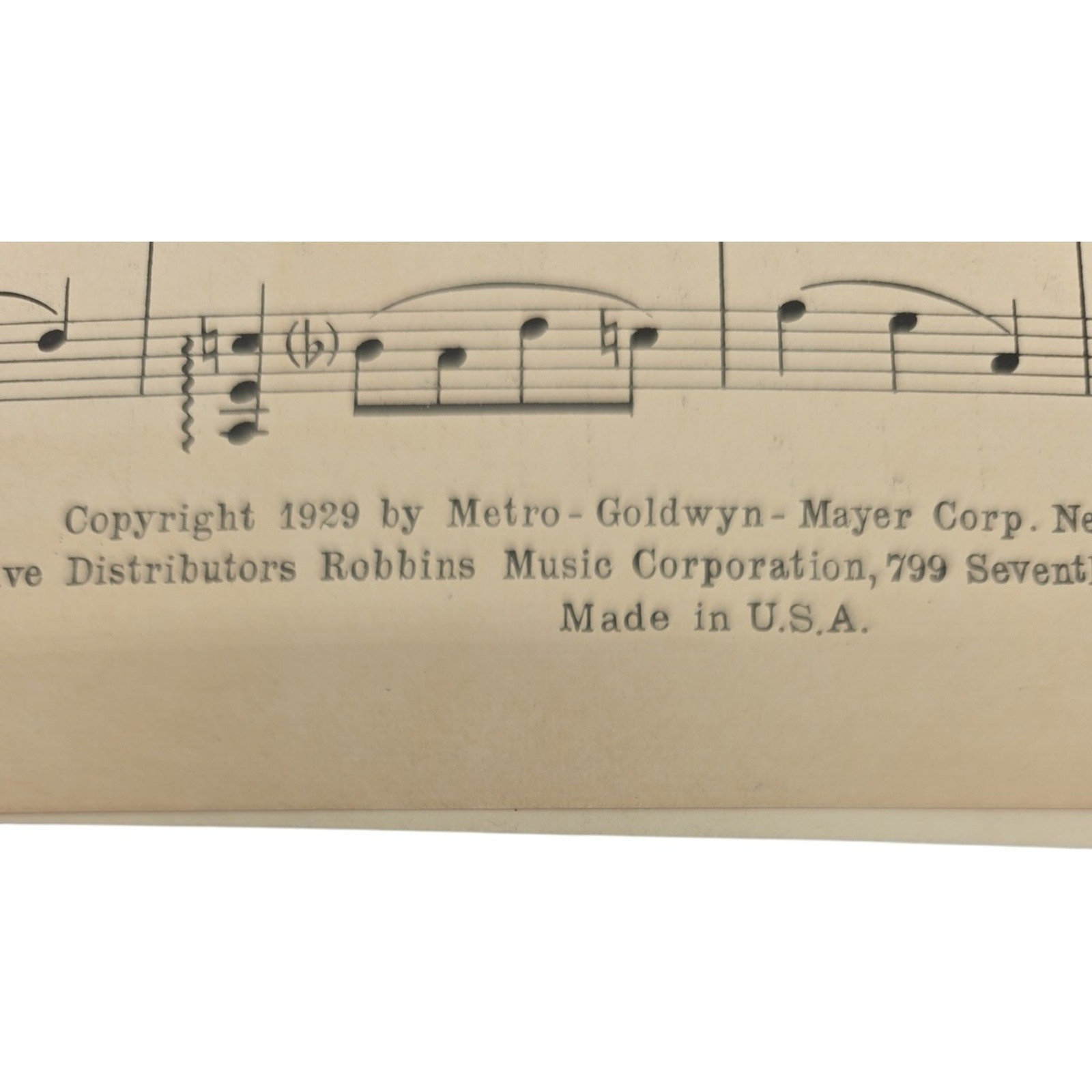 Liebeslied Ich Liebe Dich 1929 Vintage Sheet Music from Wonder of Women MGM