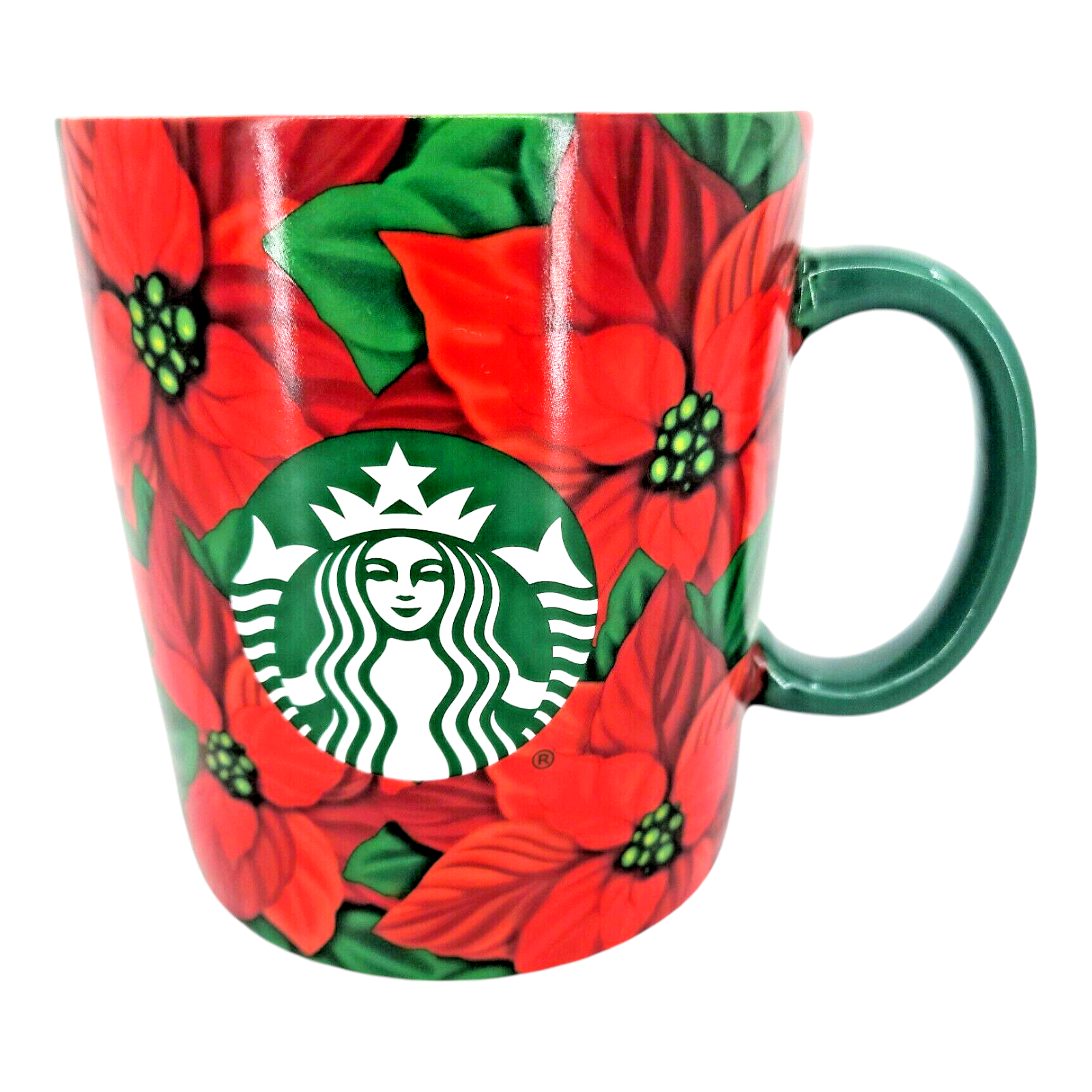 2020 Starbucks Holly Pattern Christmas Mug 26 oz Festive Holiday Coffee Cup