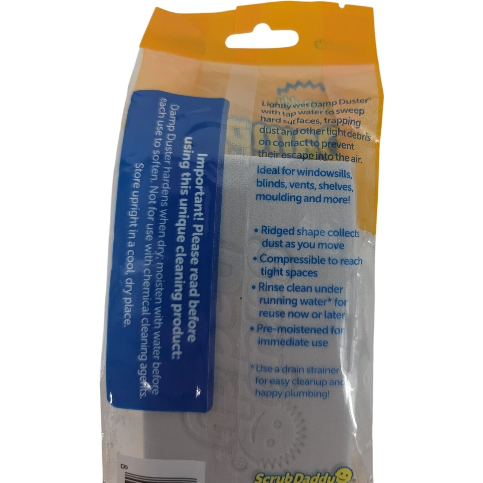 Scrub Daddy Damp Duster Reusable Dust Cleaning Sponge