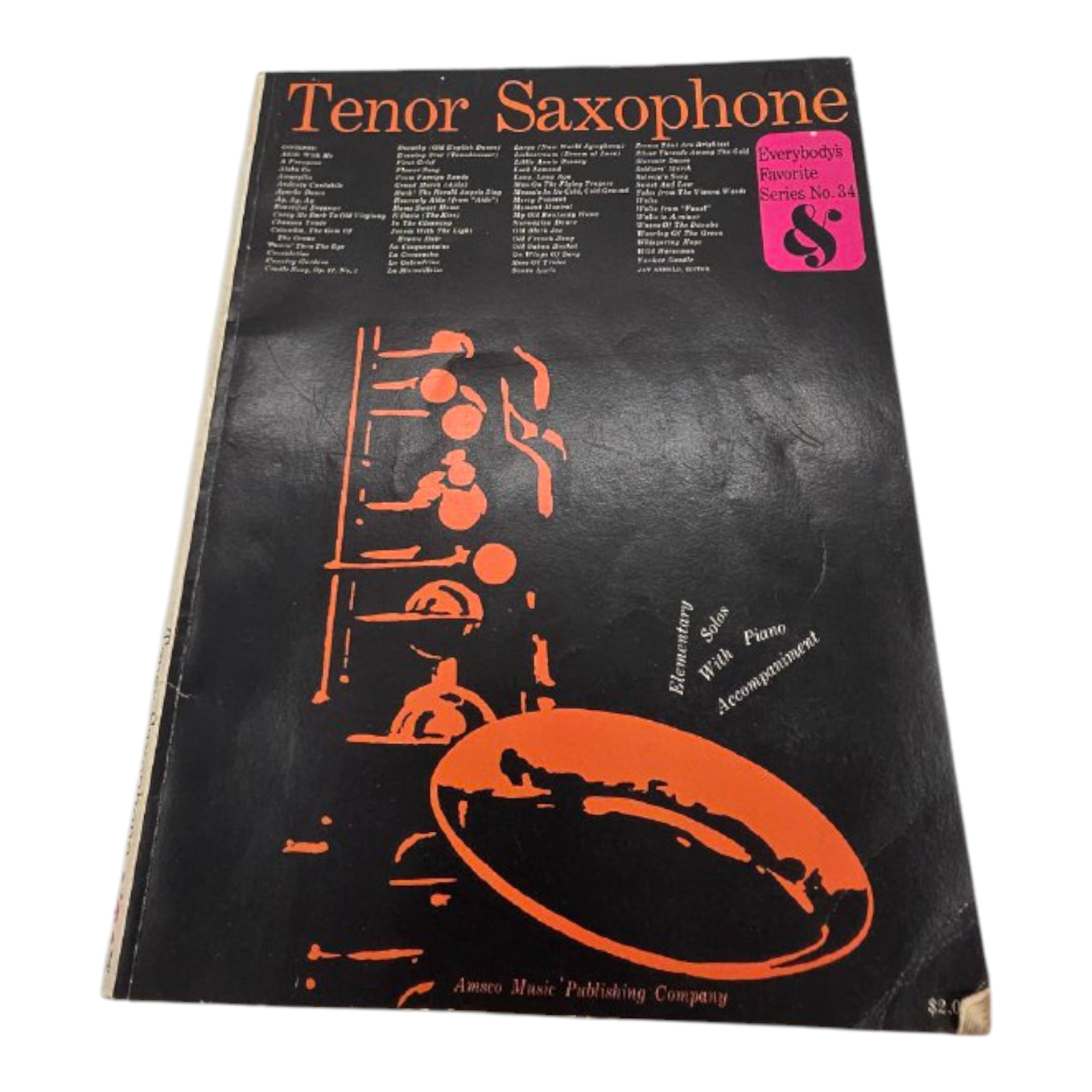 Everybodys Favorite Series No 34 Elementary Tenor Saxophone Solos 1940