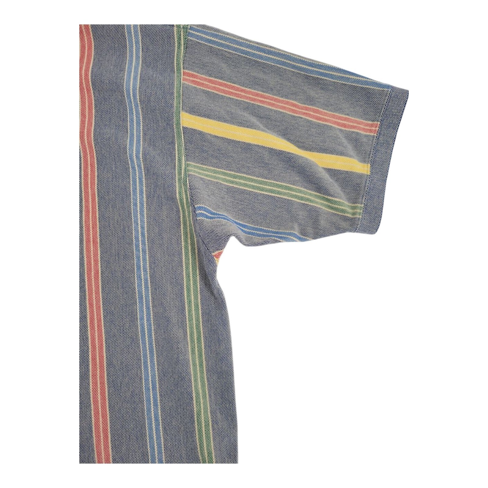GANT Polo Shirt Mens Multicolor Vertical Stripe 100% Cotton Size XL
