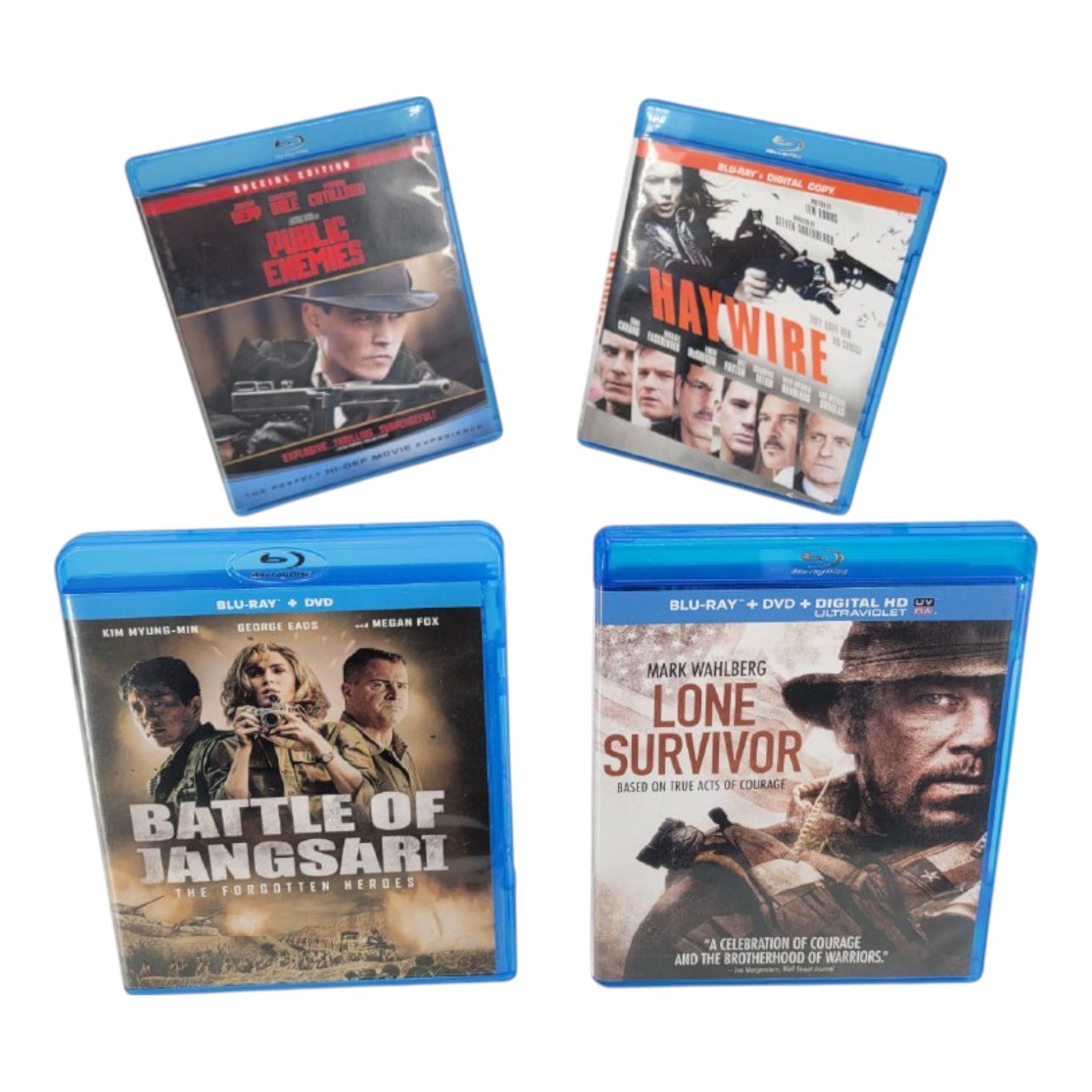 Public Enemies Haywire Lone Survivor Jangsari Blu-ray 4-Movie Bundle