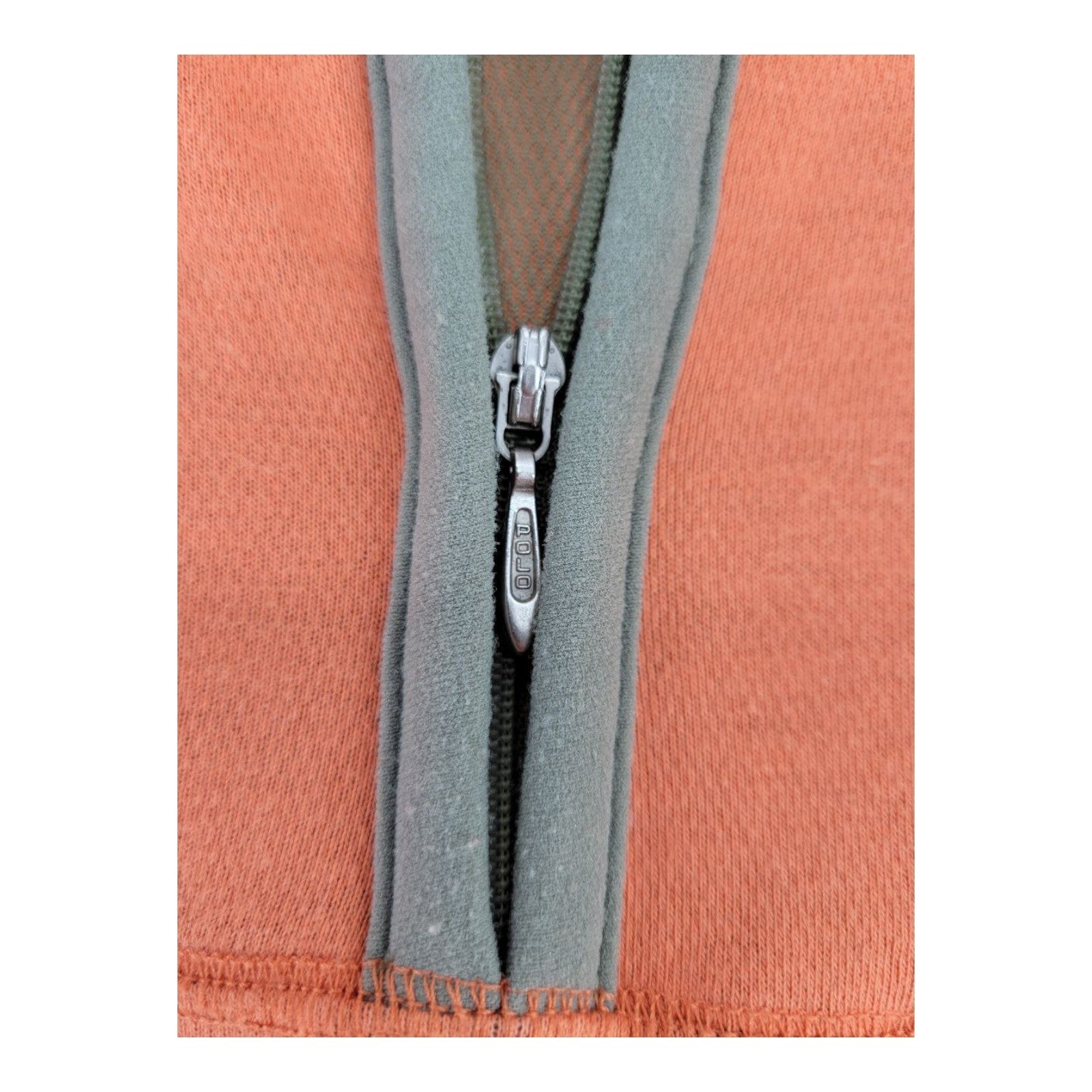 Polo Sport Ralph Lauren Mens Orange Quarter Zip Mock Neck Pullover Shirt Size L