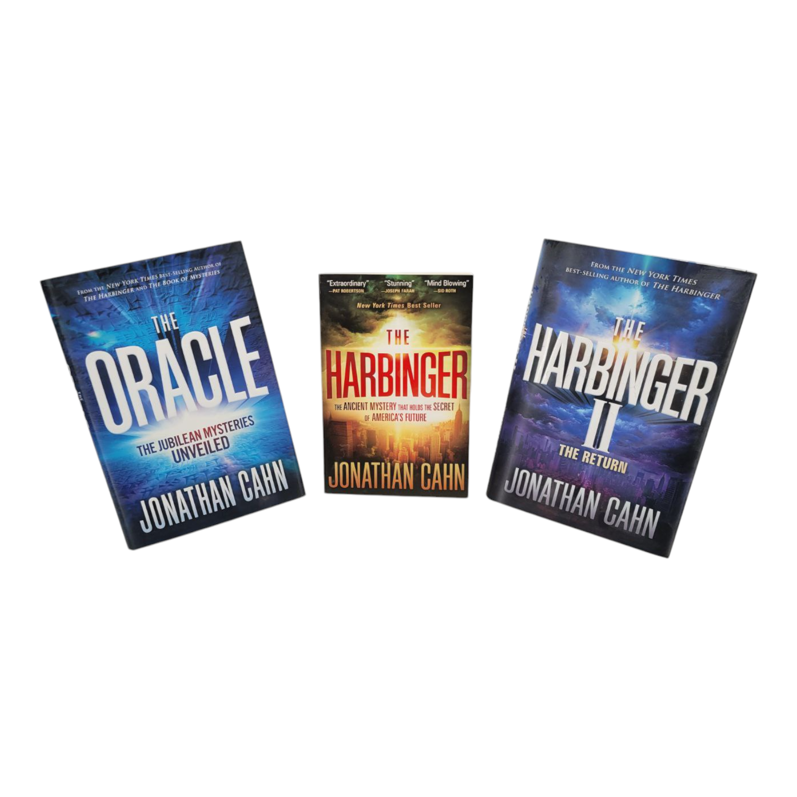 Jonathan Cahn The Harbinger I The Harbinger II and The Oracle 3 Book Bundle