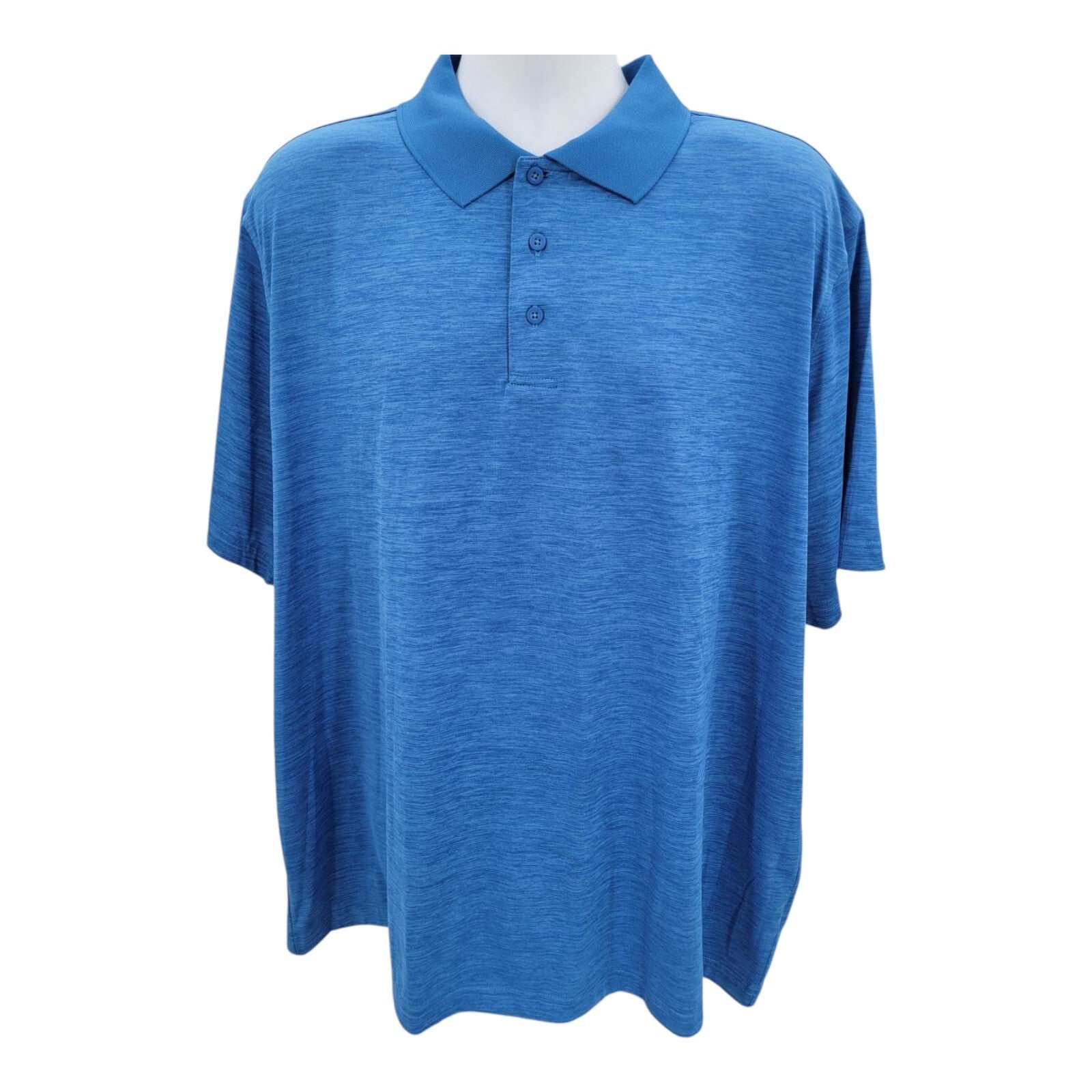 Croft & Barrow Blue Polyester Short Sleeve Golf Polo Shirt Size 2XL