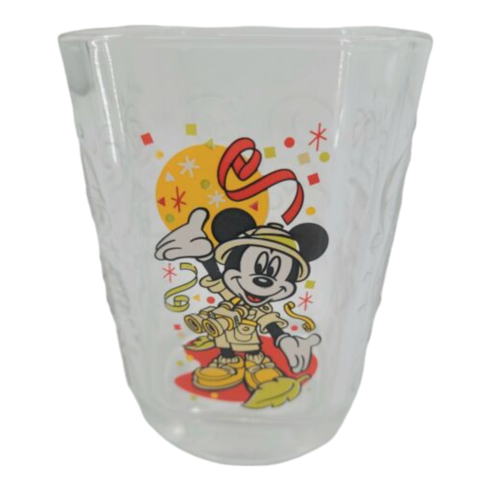 Walt Disney World Commerative 2000 Mickey Mouse Wizard Epcot Center Square Glass