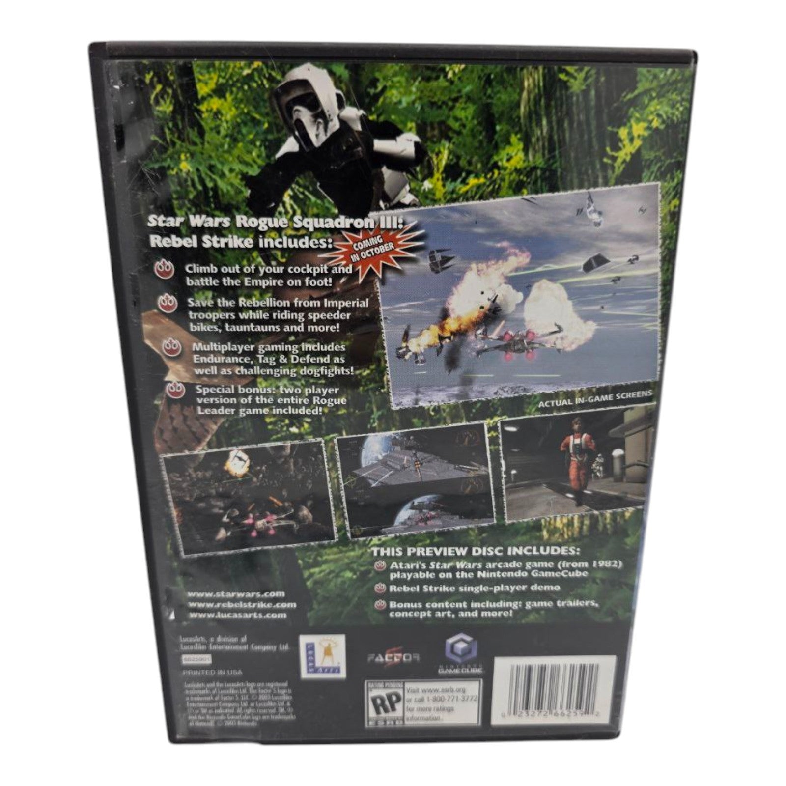 Star Wars Rebel Strike Rogue Squadron III Limited Edition Preview Disc 2003