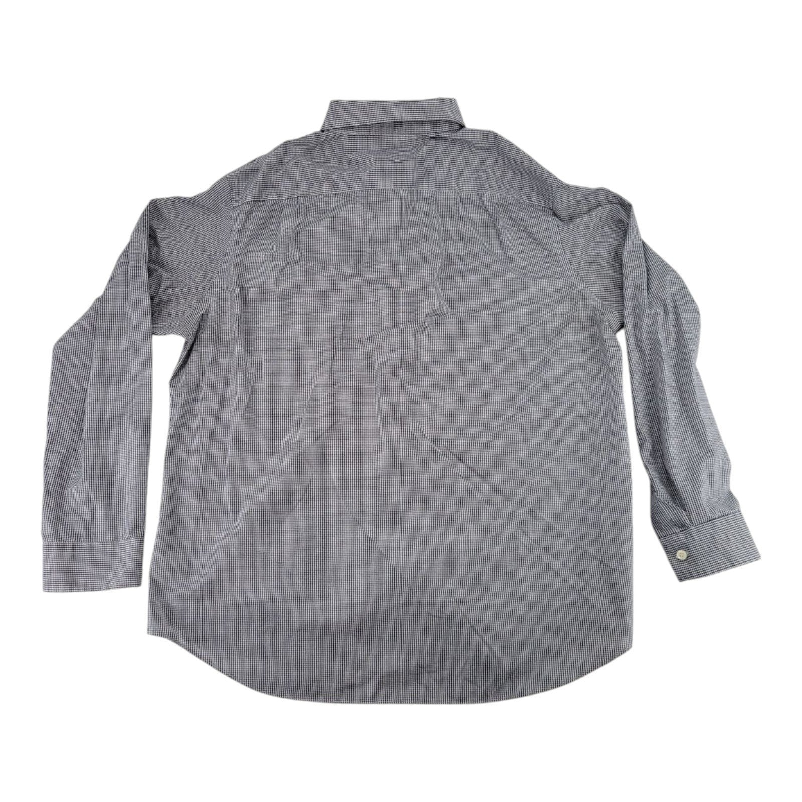 Goodfellow & Co Men's XL Dress Shirt Blue White Check Button-Up Long Sleeve