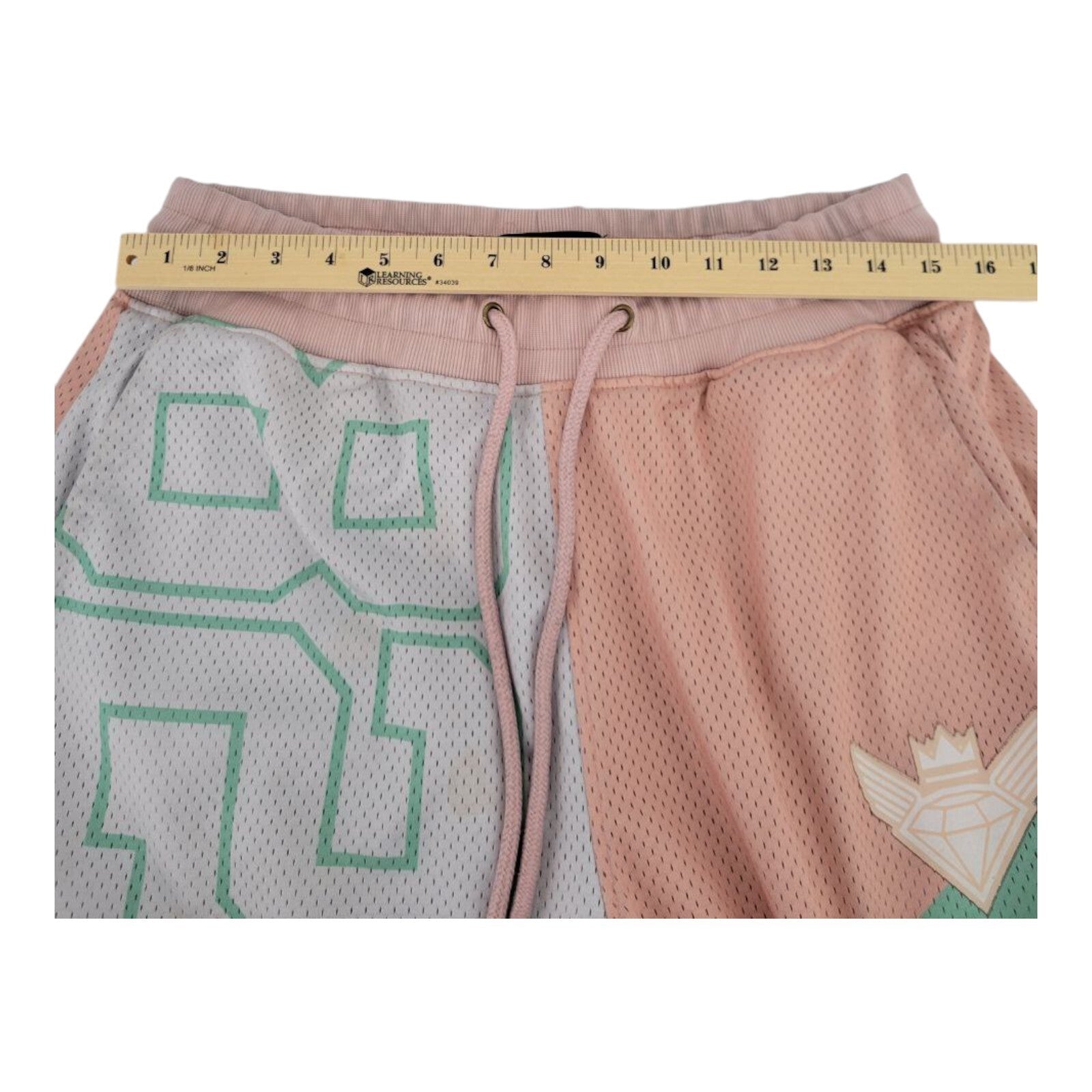 Jewel House Mesh Shorts Multicolor Drawstring Athletic Streetwear Size XL