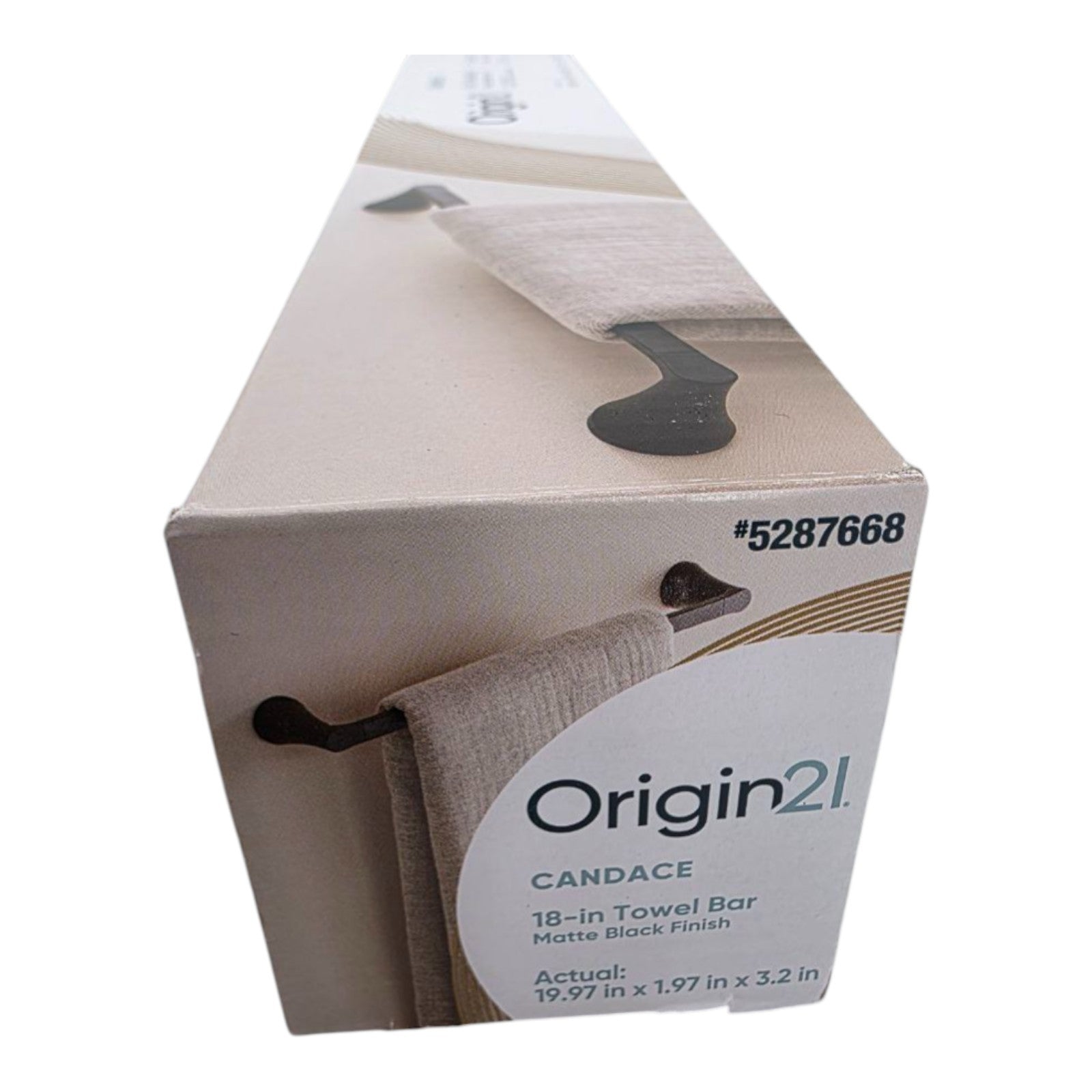 Origin21 Candace 18" Towel Bar Matte Black Finish #5287668