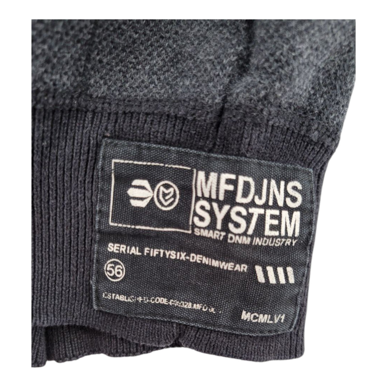 MFDJNS Industry Striped Sweater Red Gray Black Long Sleeve Pullover V Neck Small