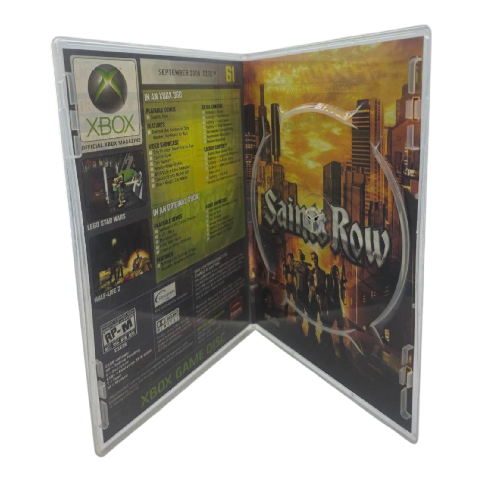Saints Row Demo Disc Official Xbox Magazine Sept 2006 Issue 61 Xbox 360 Original