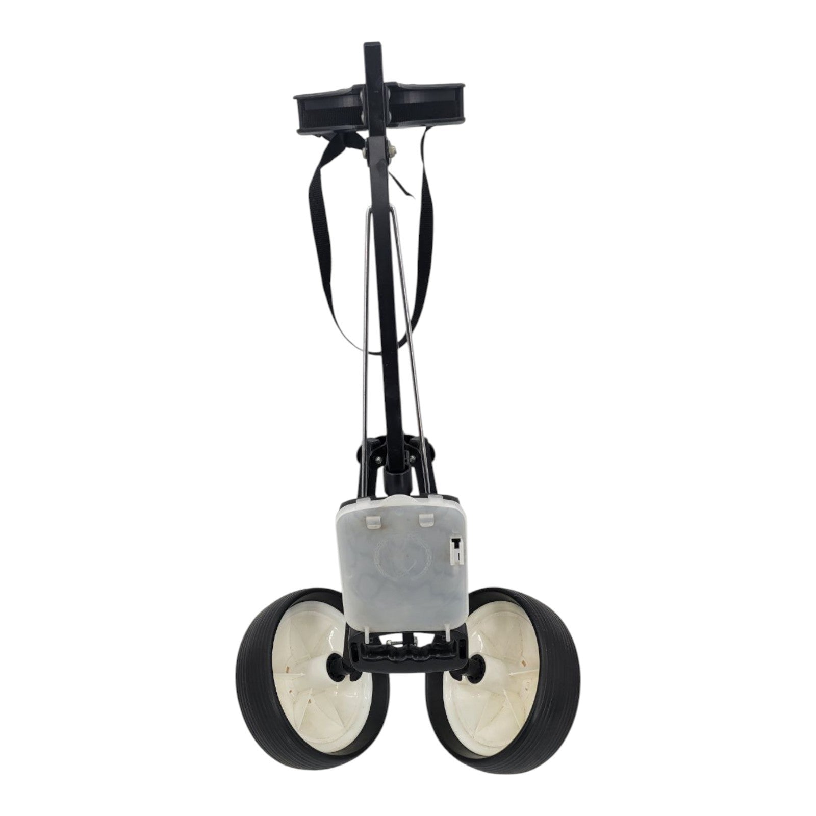 Folding Golf Bag Push Cart With Handle Scorecard Holder Tee Holder