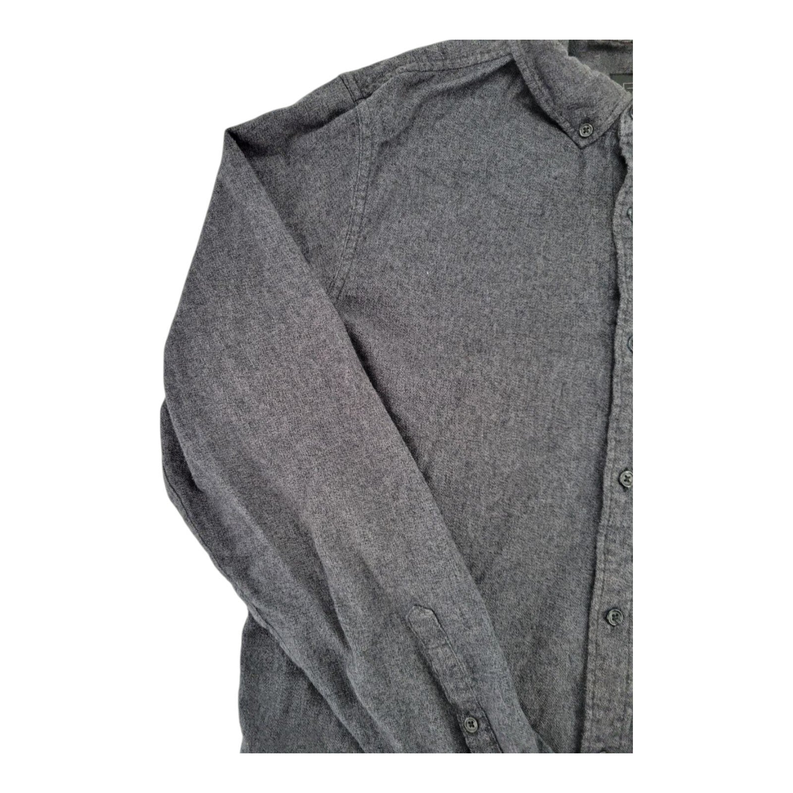 14th & Union Gray Dress Shirt Mens Button Up Long Sleeve Size L