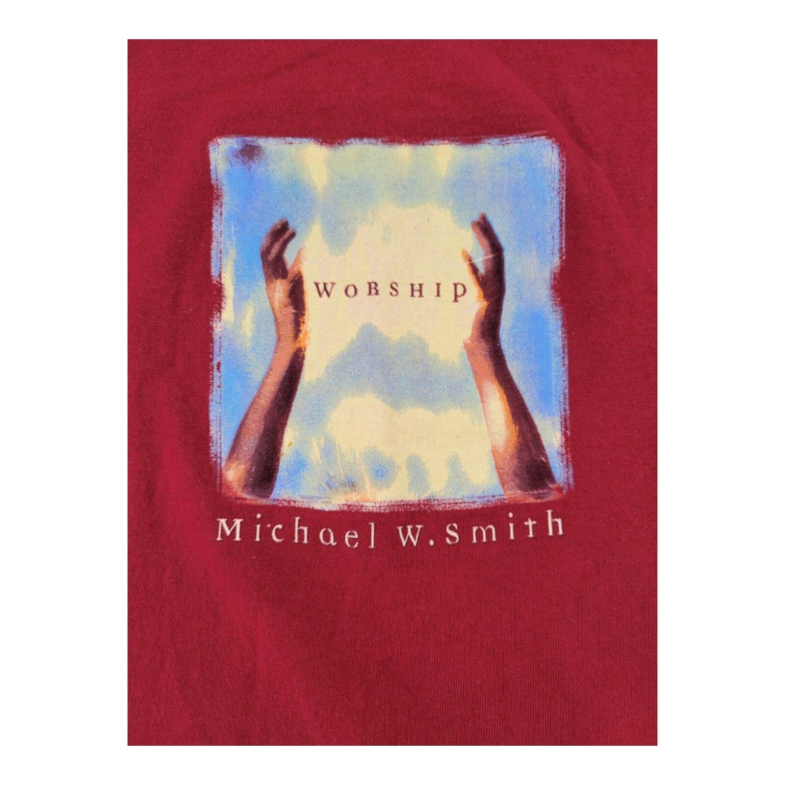 Smitty Wear Michael W Smith Worship Tour Shirt Red Size M