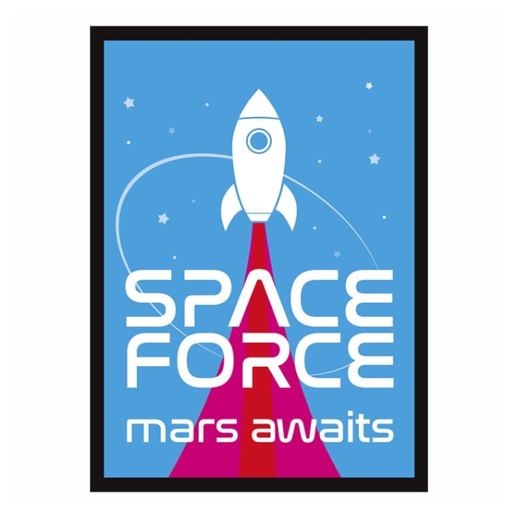 Legion Supplies Space Force Deck Protector Sleeves 50 Count Matte Finish