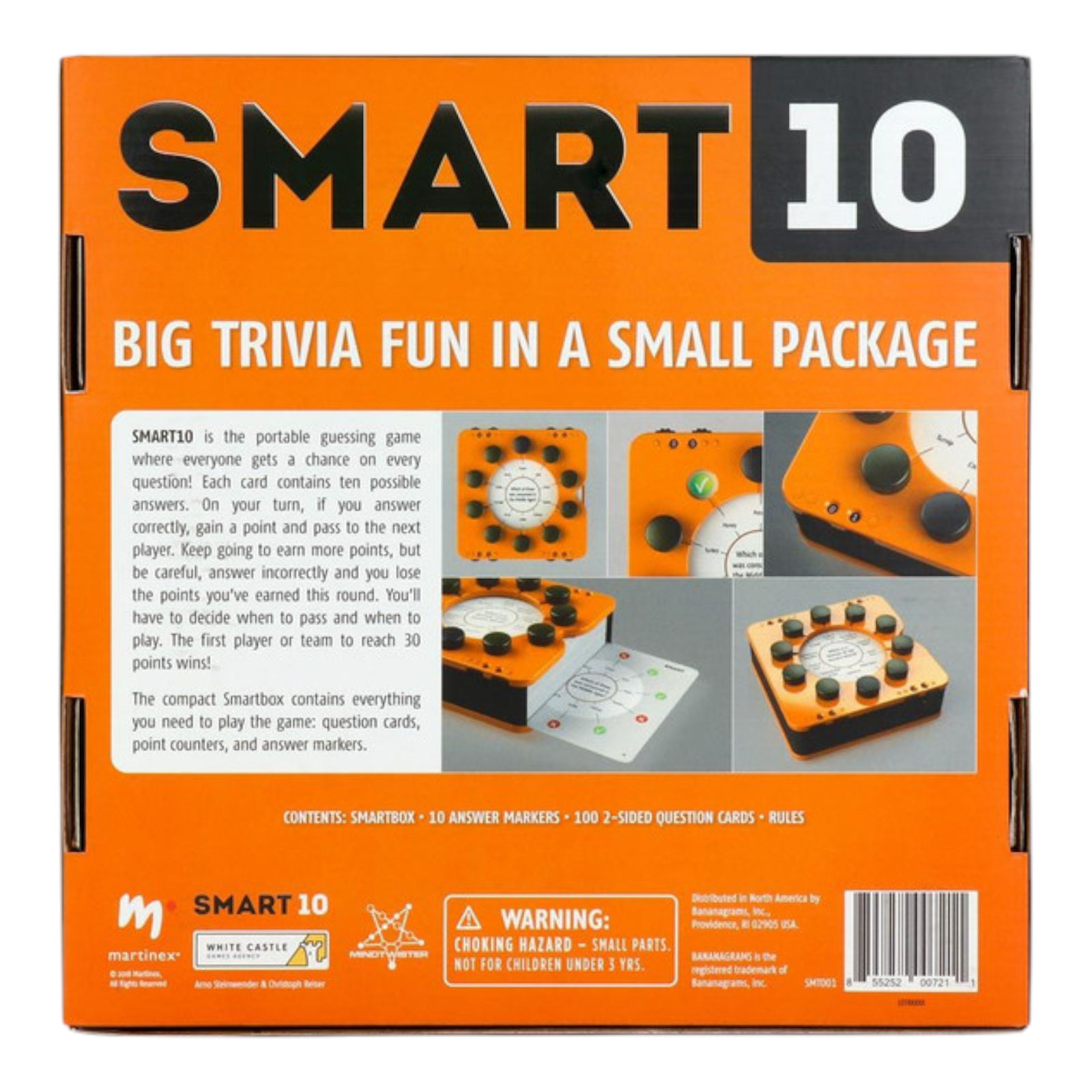 Smart 10 Portable Pass and Play Trivia Game by Bananagrams