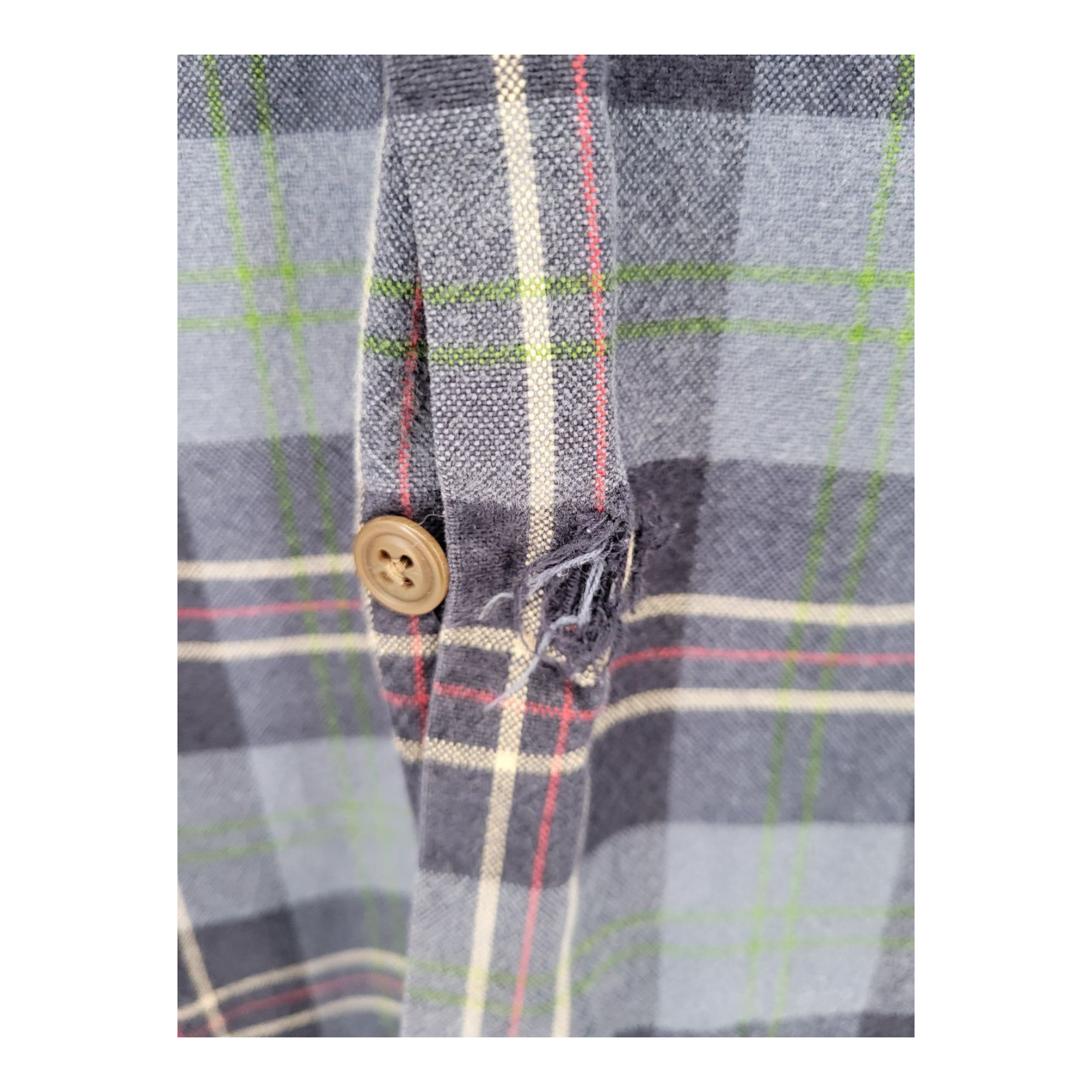 Gap Mens Blue Plaid Flannel Long Sleeve Shirt Size XXL