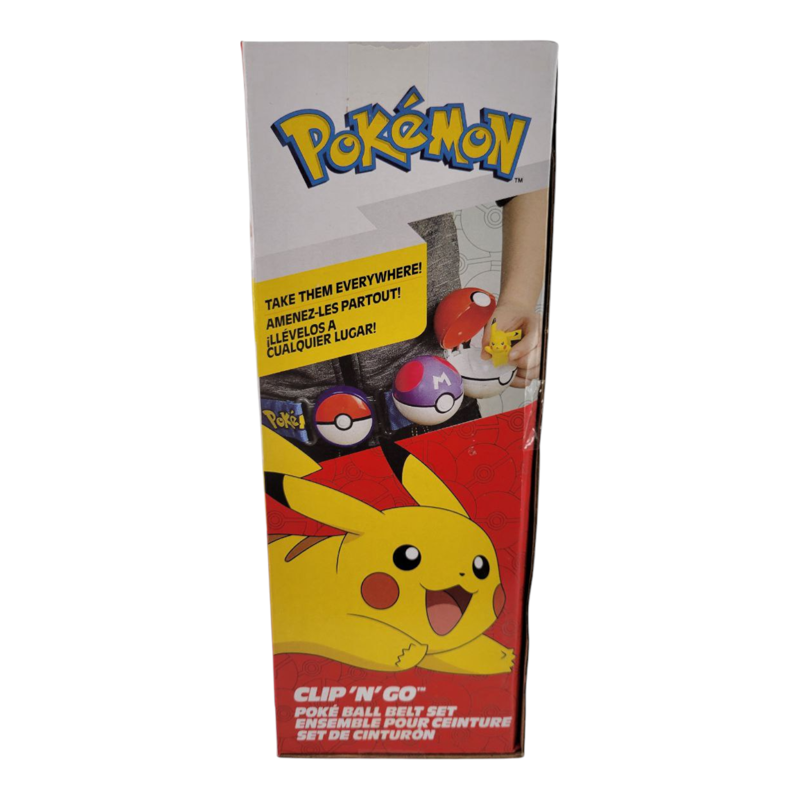 Pokemon Clip N Go Poke Ball Belt and 2" Scorbunny Battle Action Figure Set