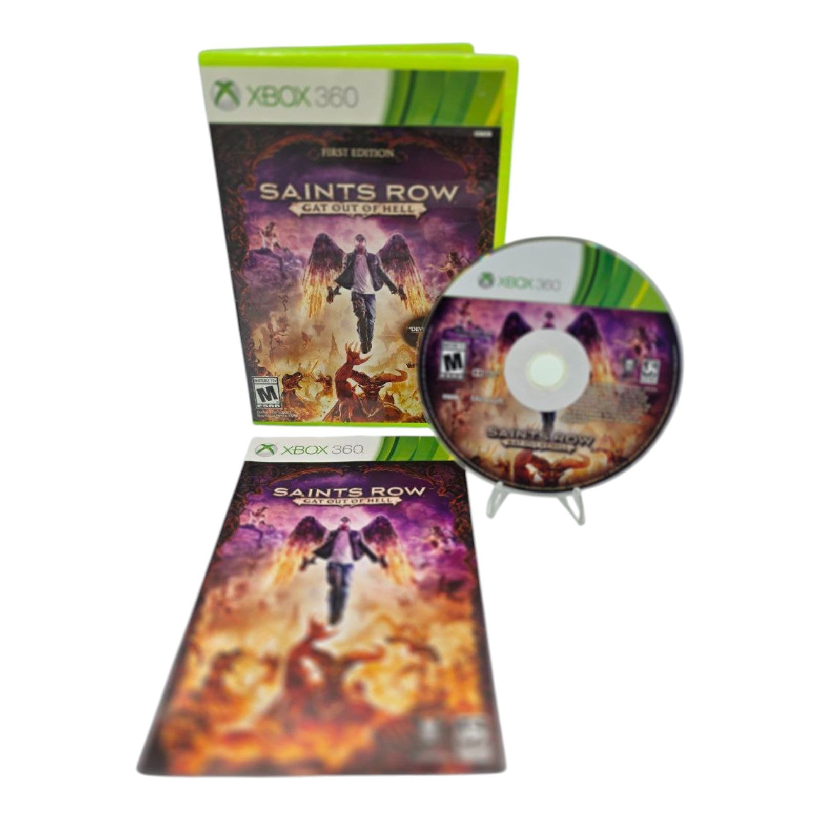 Saints Row Gat Out of Hell First Edition Xbox 360 Complete w/ Manual Tested 2015