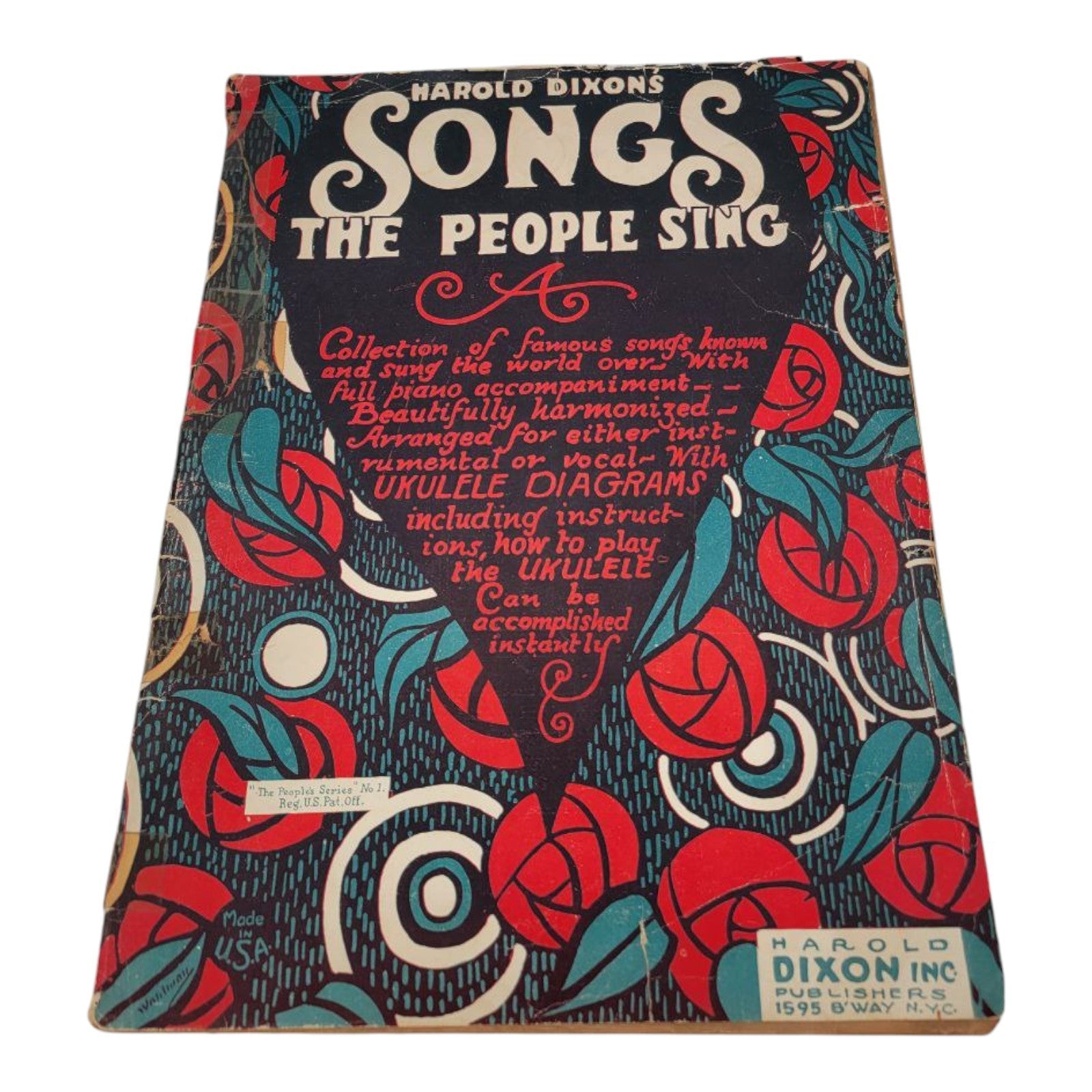 Harold Dixons Songs the People Sing Vol 1 The Peoples Series Sheet Music Book