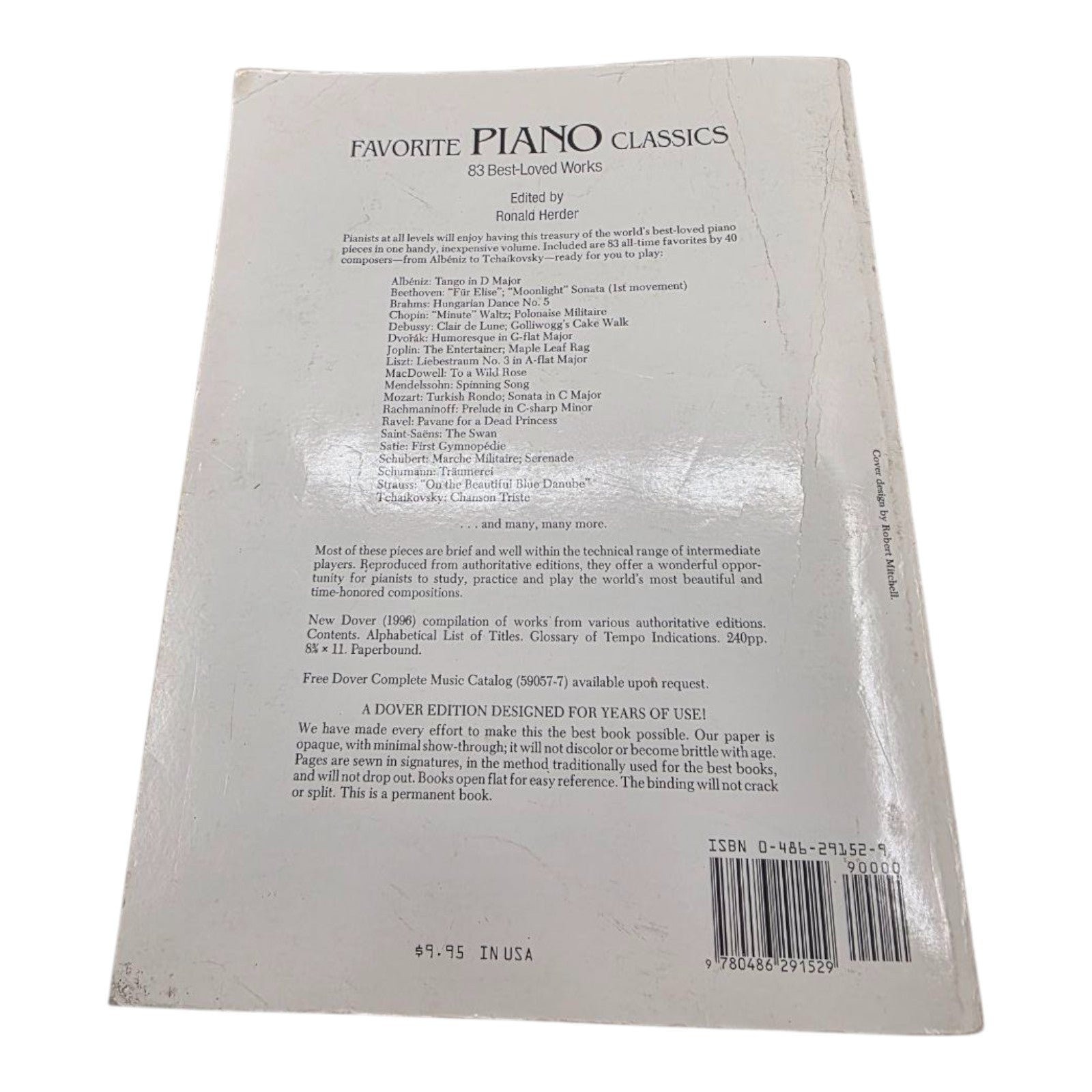 Favorite Piano Classics 83 Best Loved Works Vintage Sheet Music Songbook