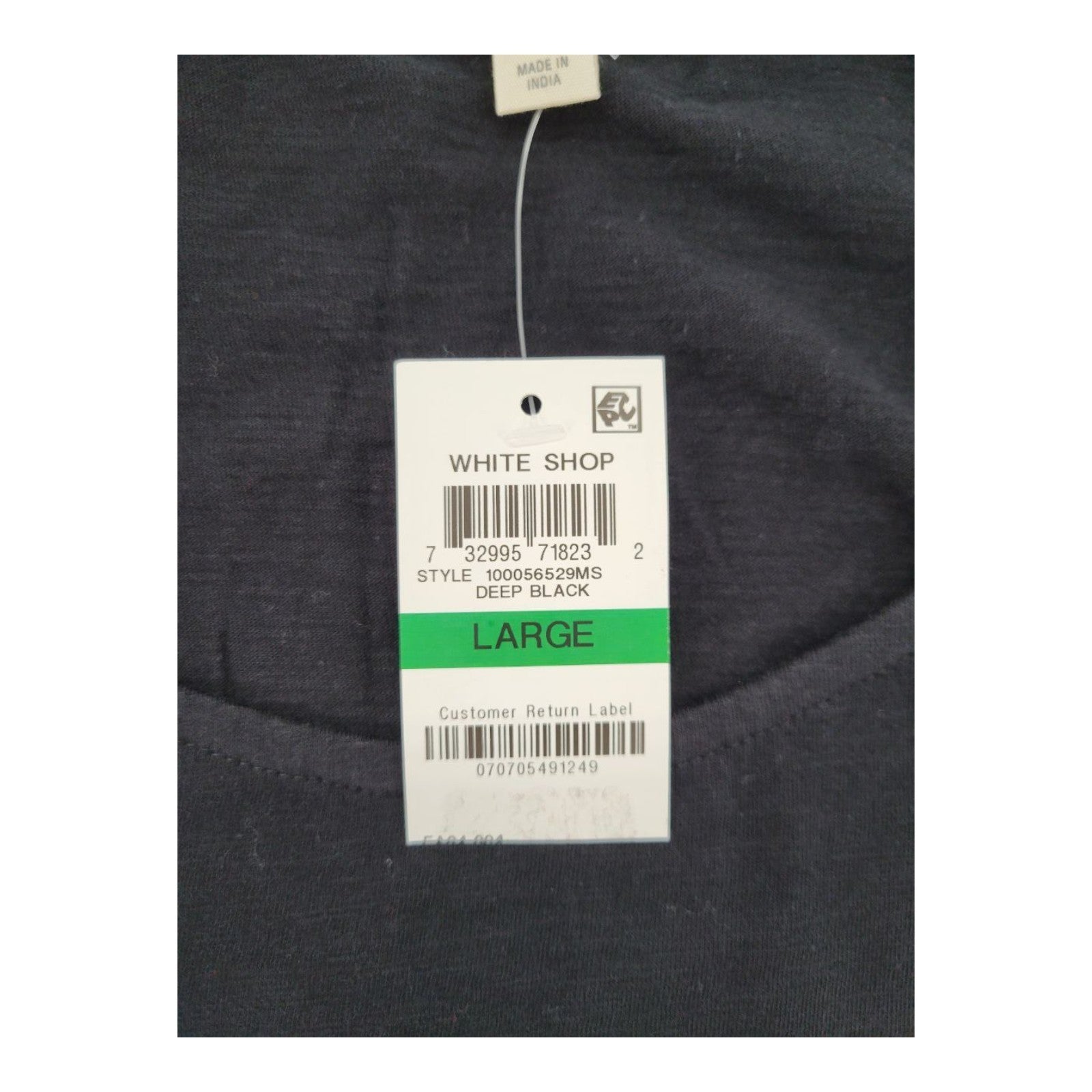 Style & Co Womens Black Tank Top Scoop Neck Sleeveless Blouse Size L