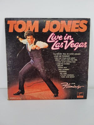 VTG 1969 TOM JONES Live In Las Vegas 12" LP Vinyl (PAS 71031)