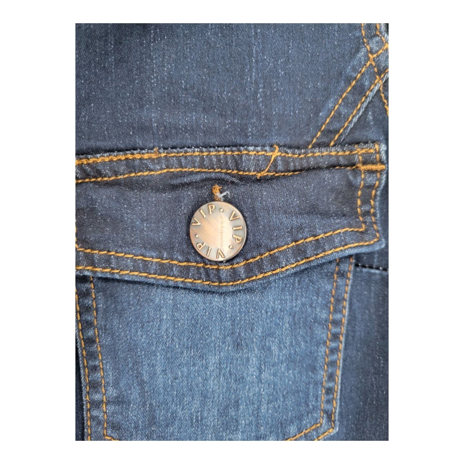 VIP Jeans Skinny Sleeveless Zip Up Blue Distressed Denim Jumpsuit 1X