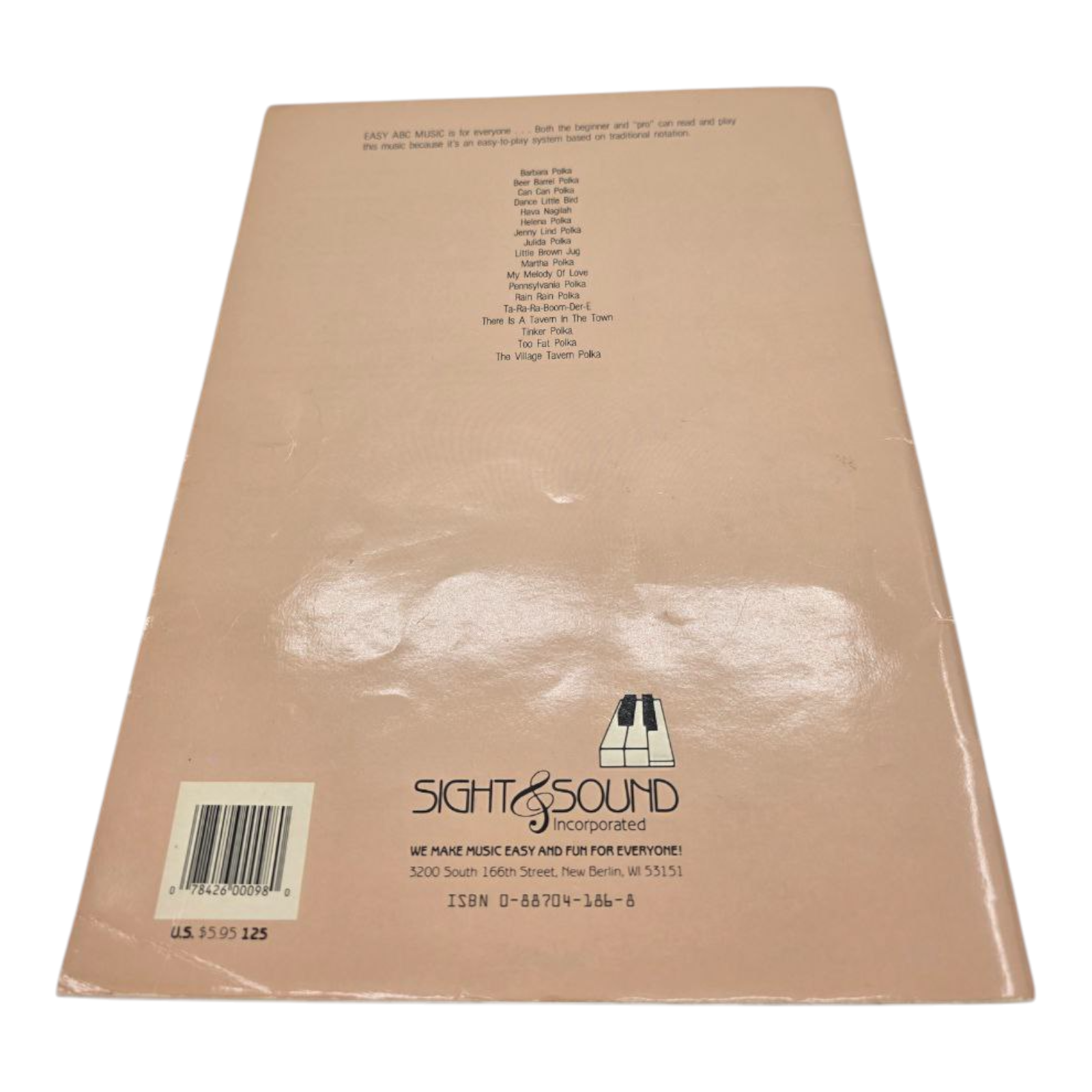 Polka Time Easy ABC Music Series Sheet Music 1983