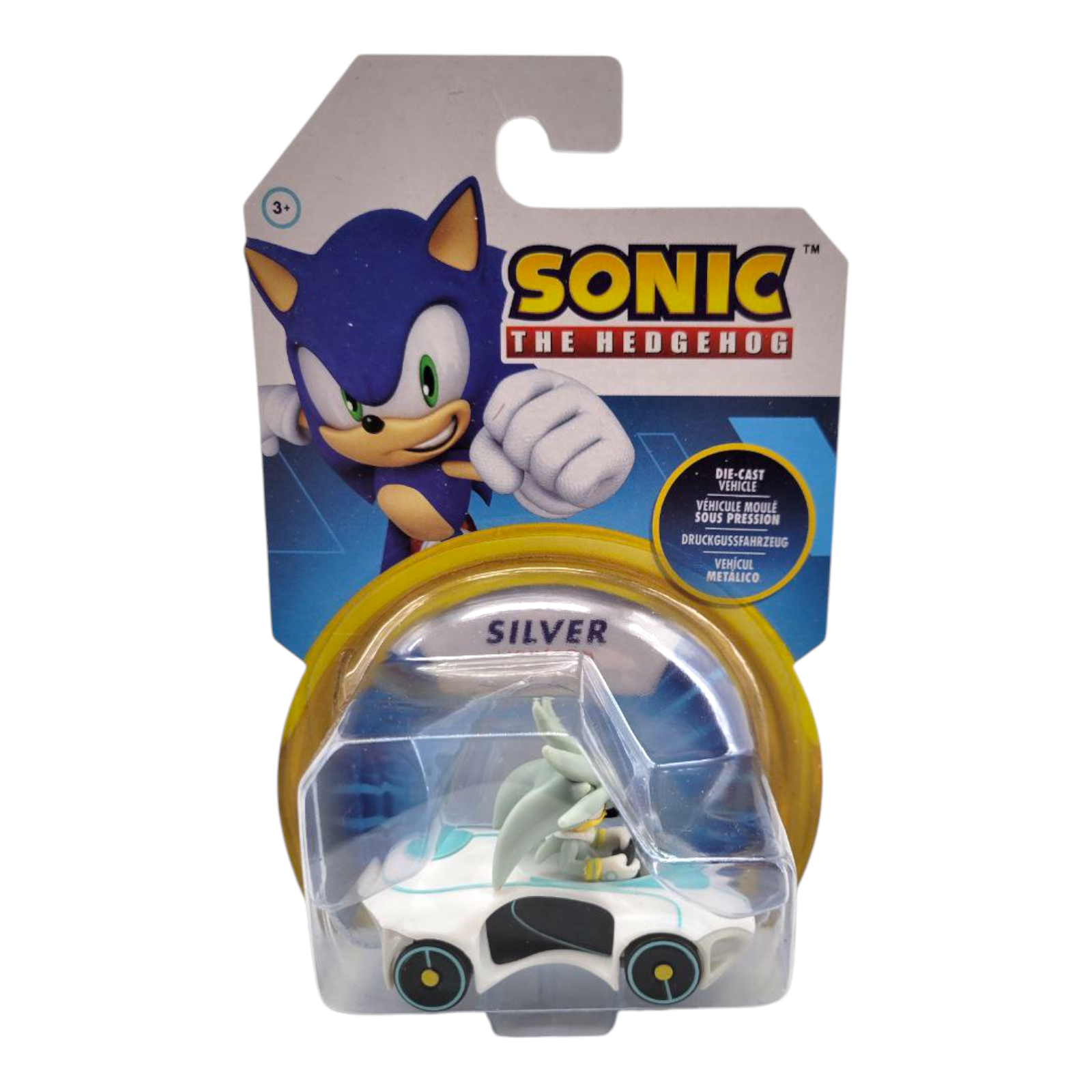 Sonic the Hedgehog Team Racing Silver Lightron 1:64 Scale Die-Cast Vehicle Toy