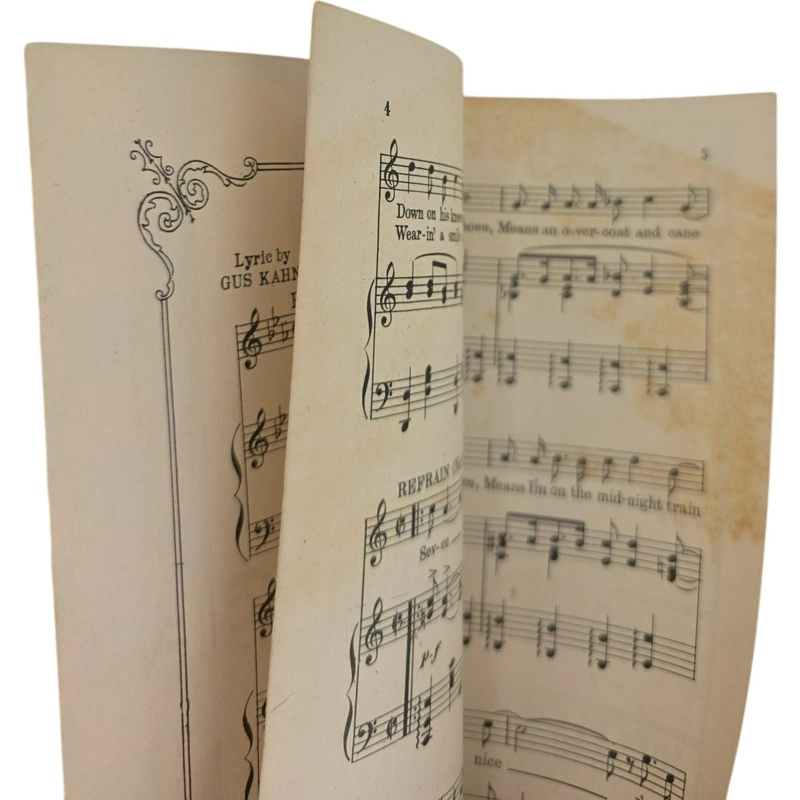 Vintage 7 or 11 My Dixie Pair o Dice by Brown & Donaldson 1923 Sheet Music