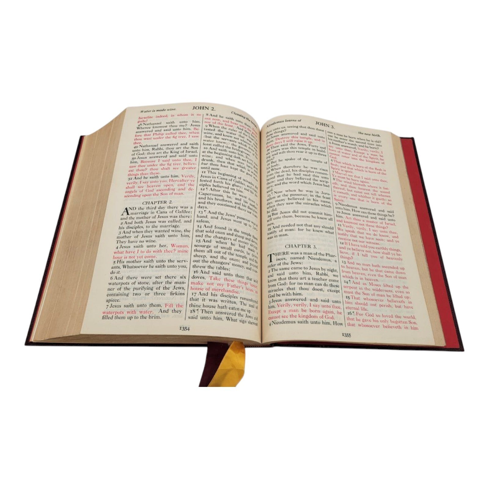 Holy Bible King James Version 1962 Red Cover Religious Institute of America