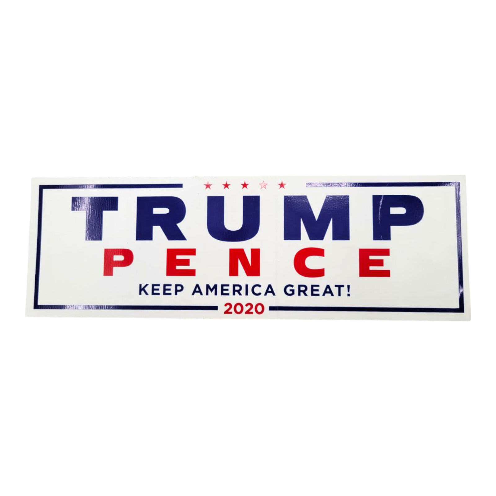 Trump Pence 2020 Keep America Great Bumper Sticker Zip-Strips Removable