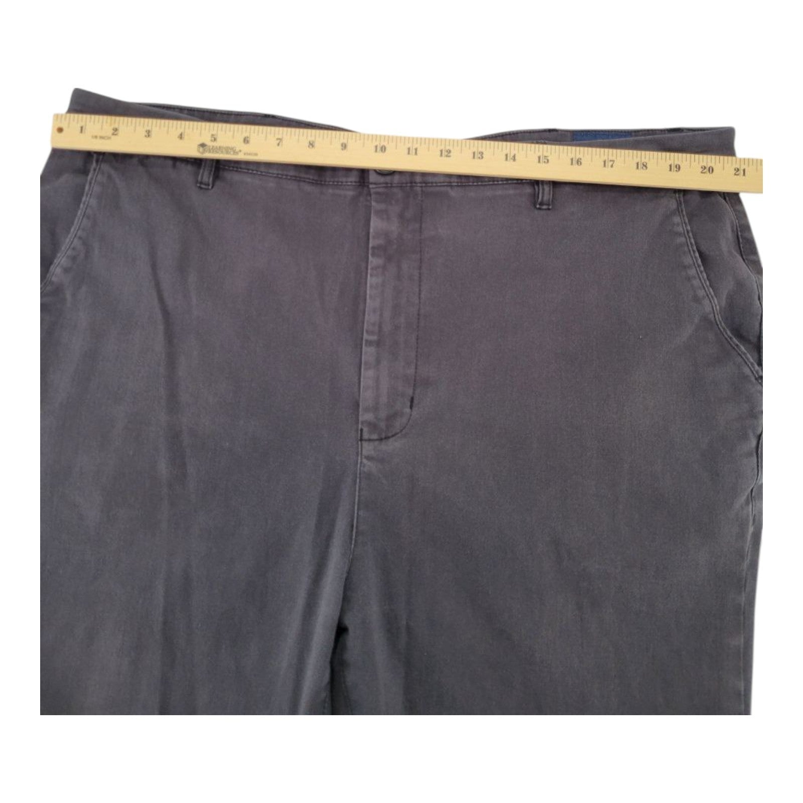 MTailor Mens Gray Stretch Chino Pants Cotton Spandex Size 42