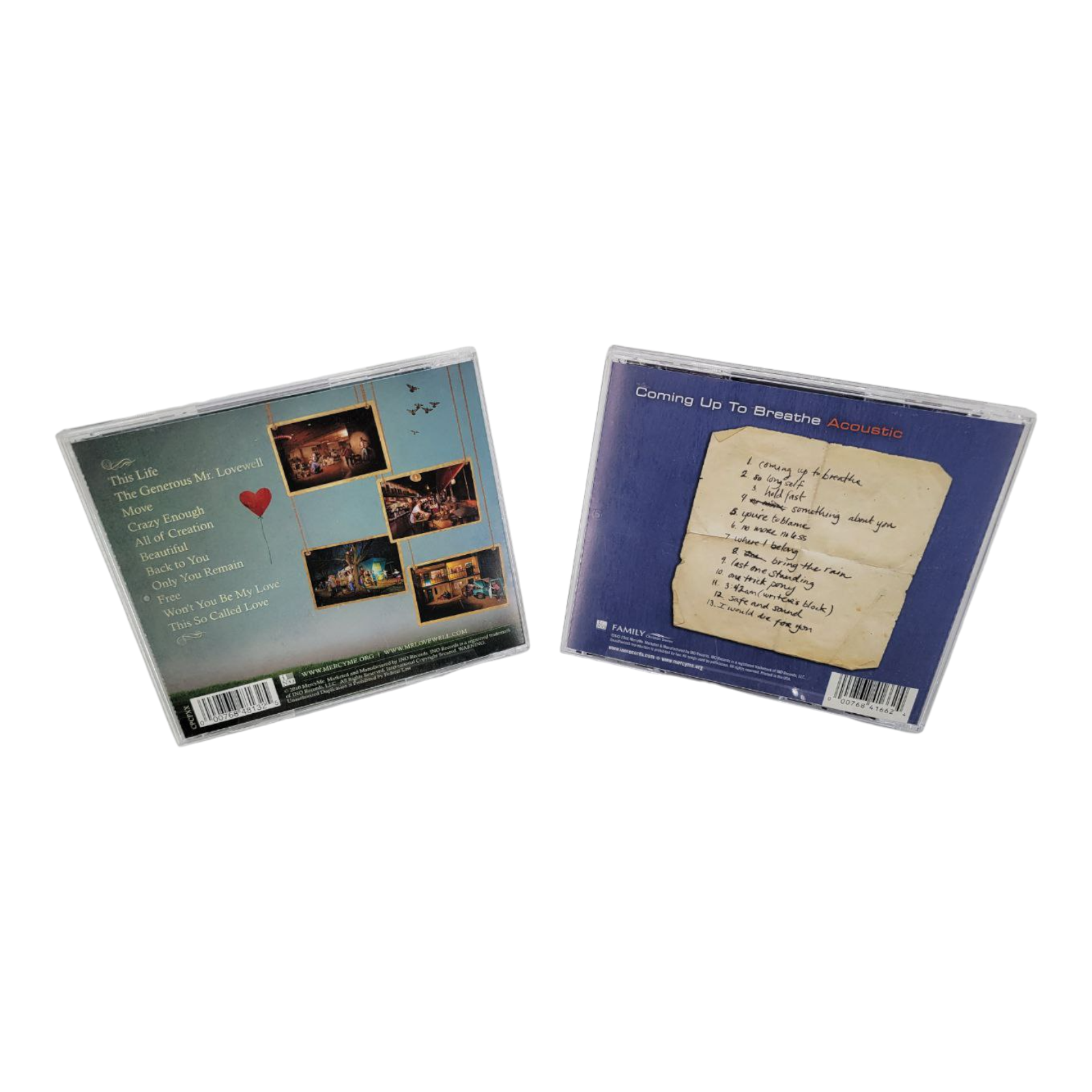 MercyMe Coming Up To Breathe and The Generous Mr Lovewell 2 CD Bundle