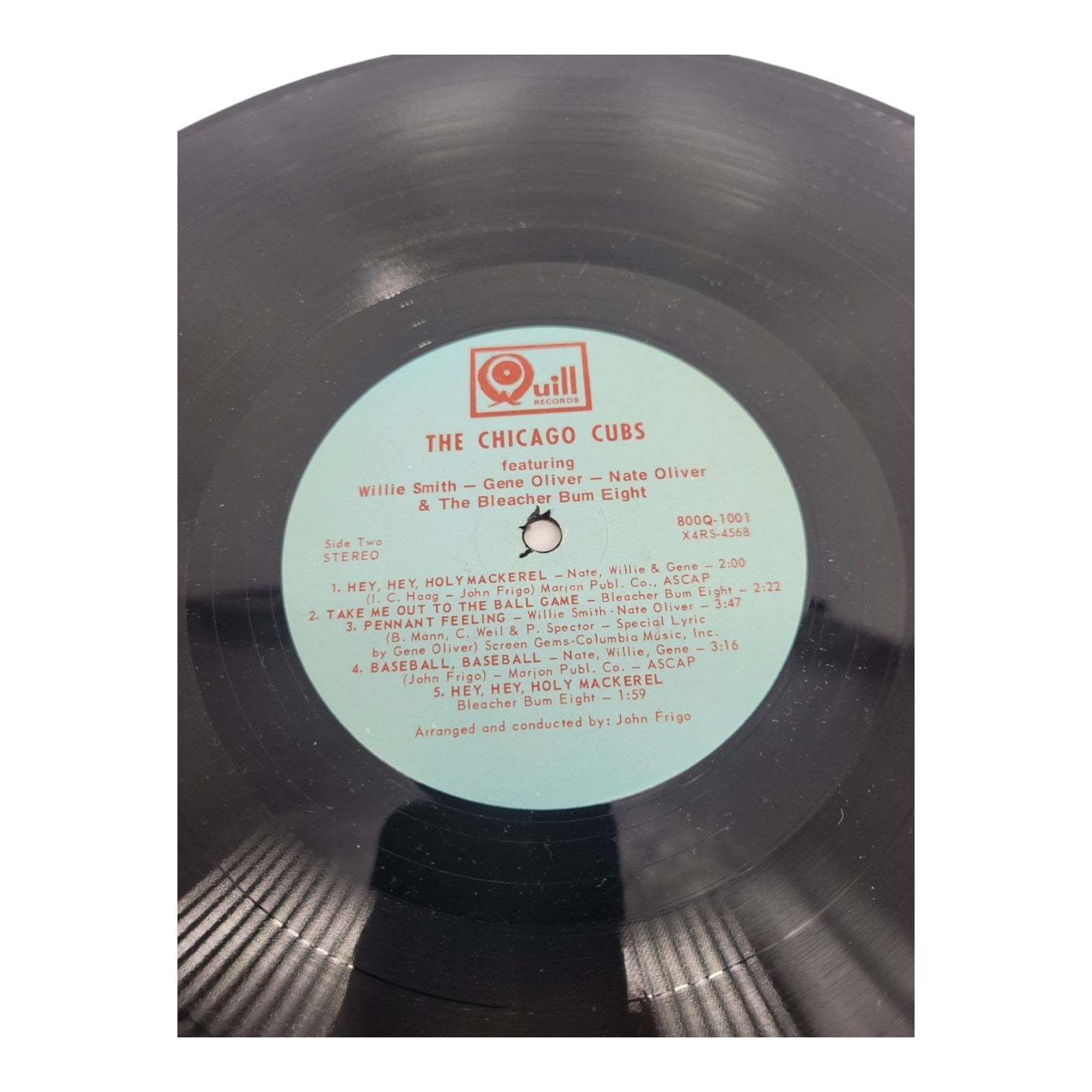 Cub Power LP 1969 Chicago Cubs Quill Records Q-800-1001 Bleacher Bums Eight